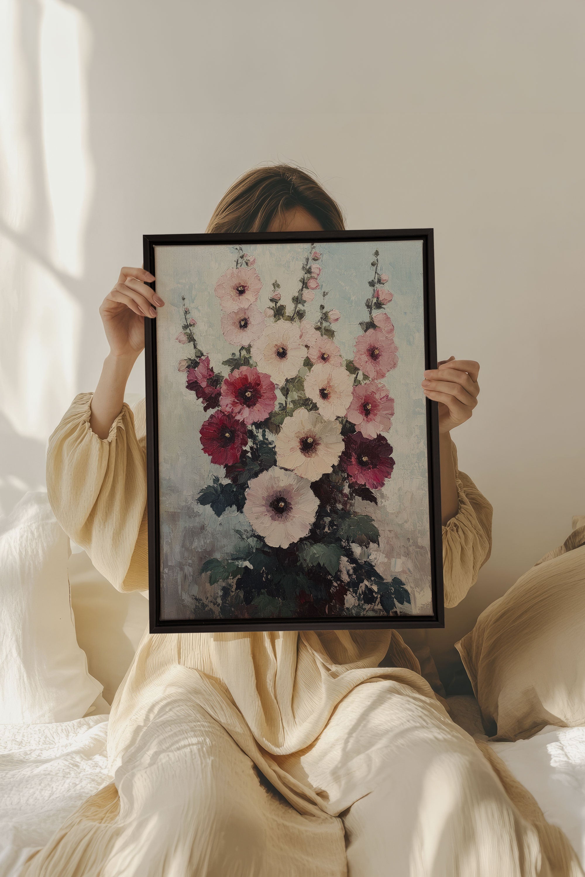 OLEKA CANVAS - ROSEWATER DREAM, Oeuvre sur toile étirée, encadré Noir