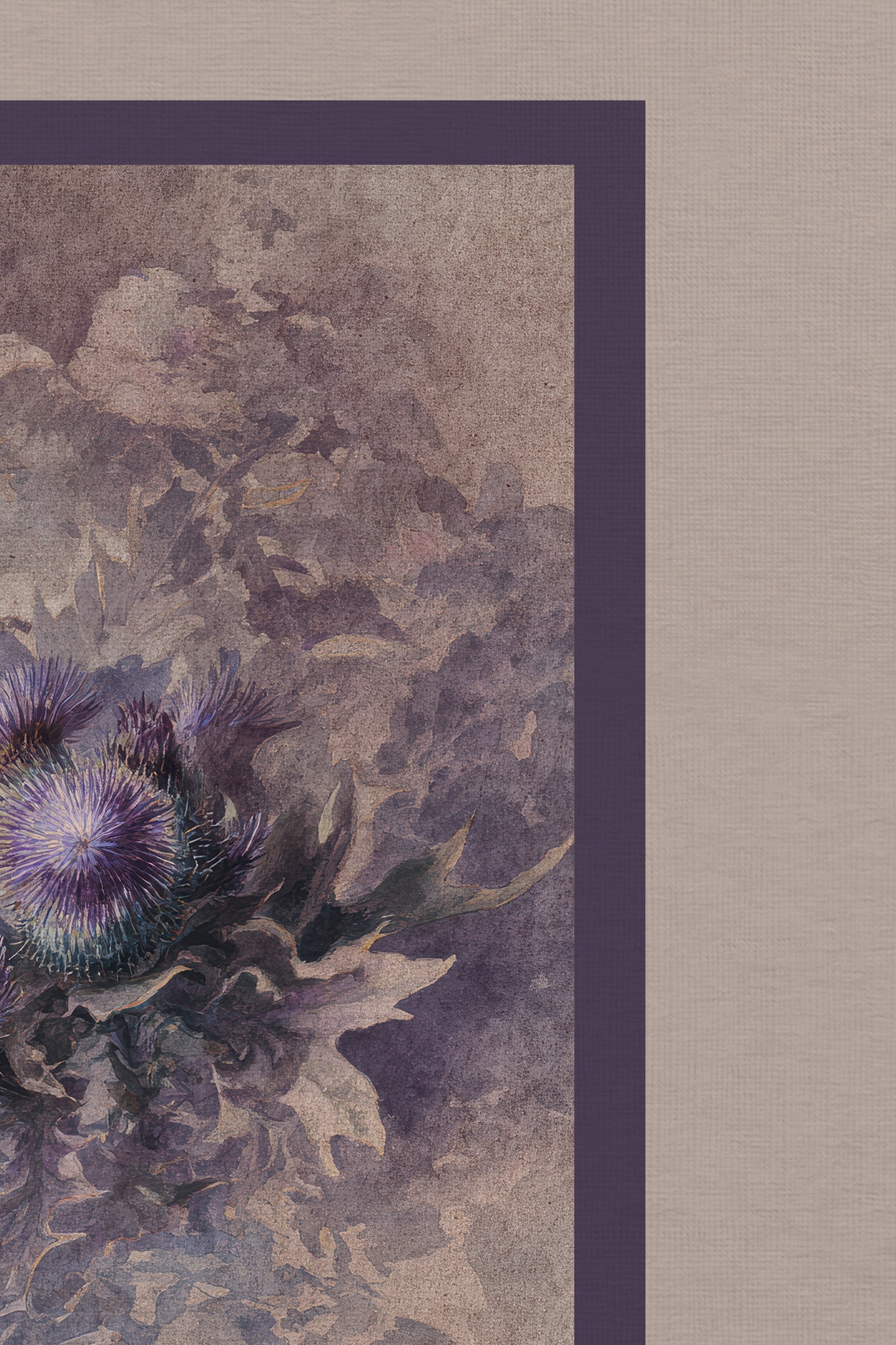 WILD VELVET, Oeuvre sur toile rigide, encadré Vintage Argent