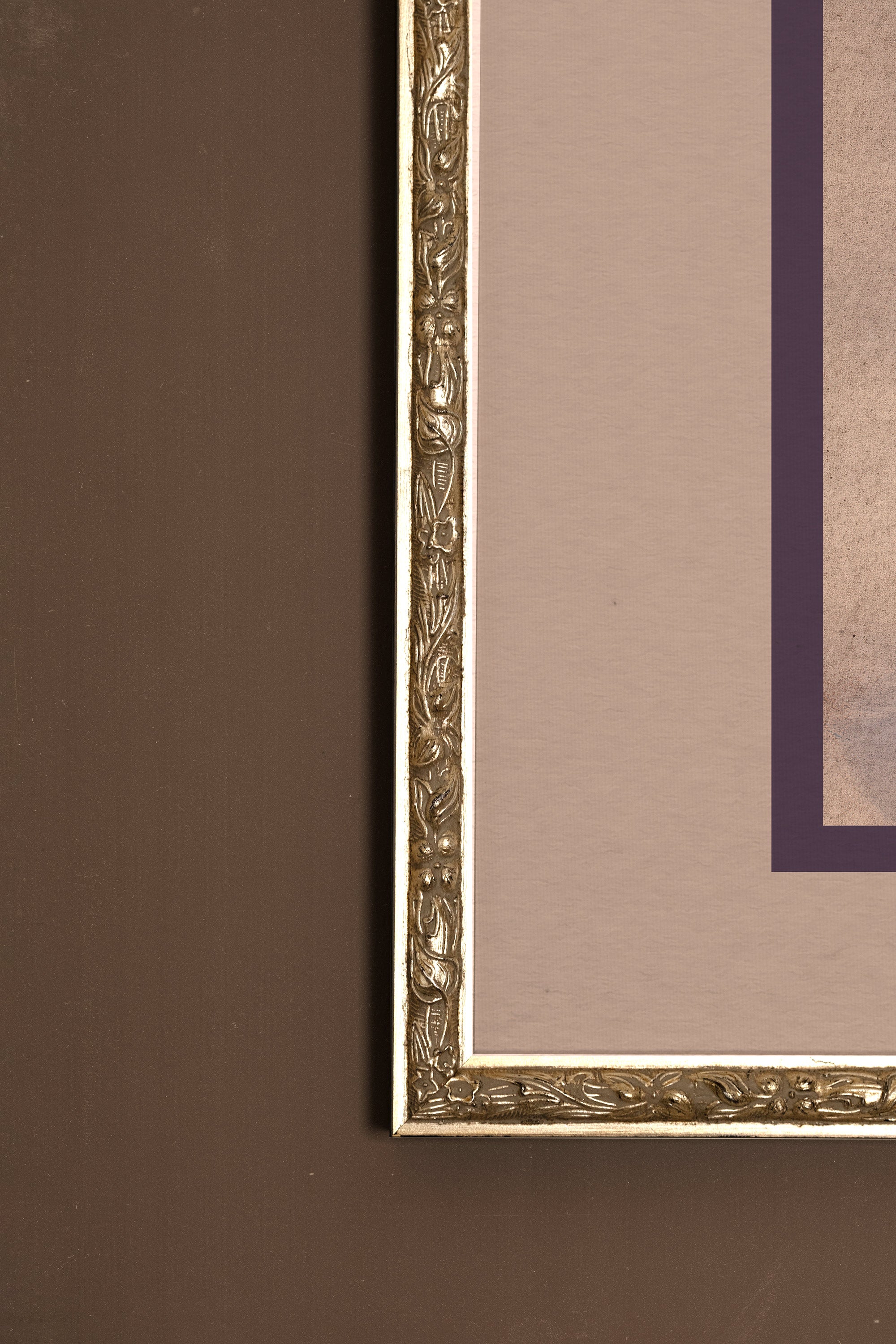 WILD VELVET, Oeuvre sur toile rigide, encadré Vintage Argent