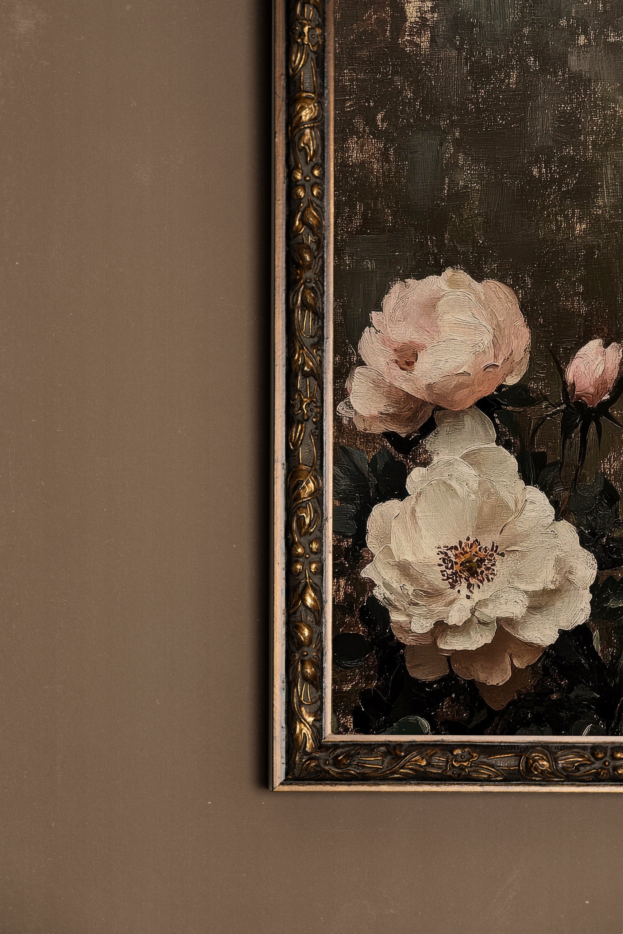 SOUFFLE BAROQUE, Artwork on rigid canvas, framed in Vintage Bronze