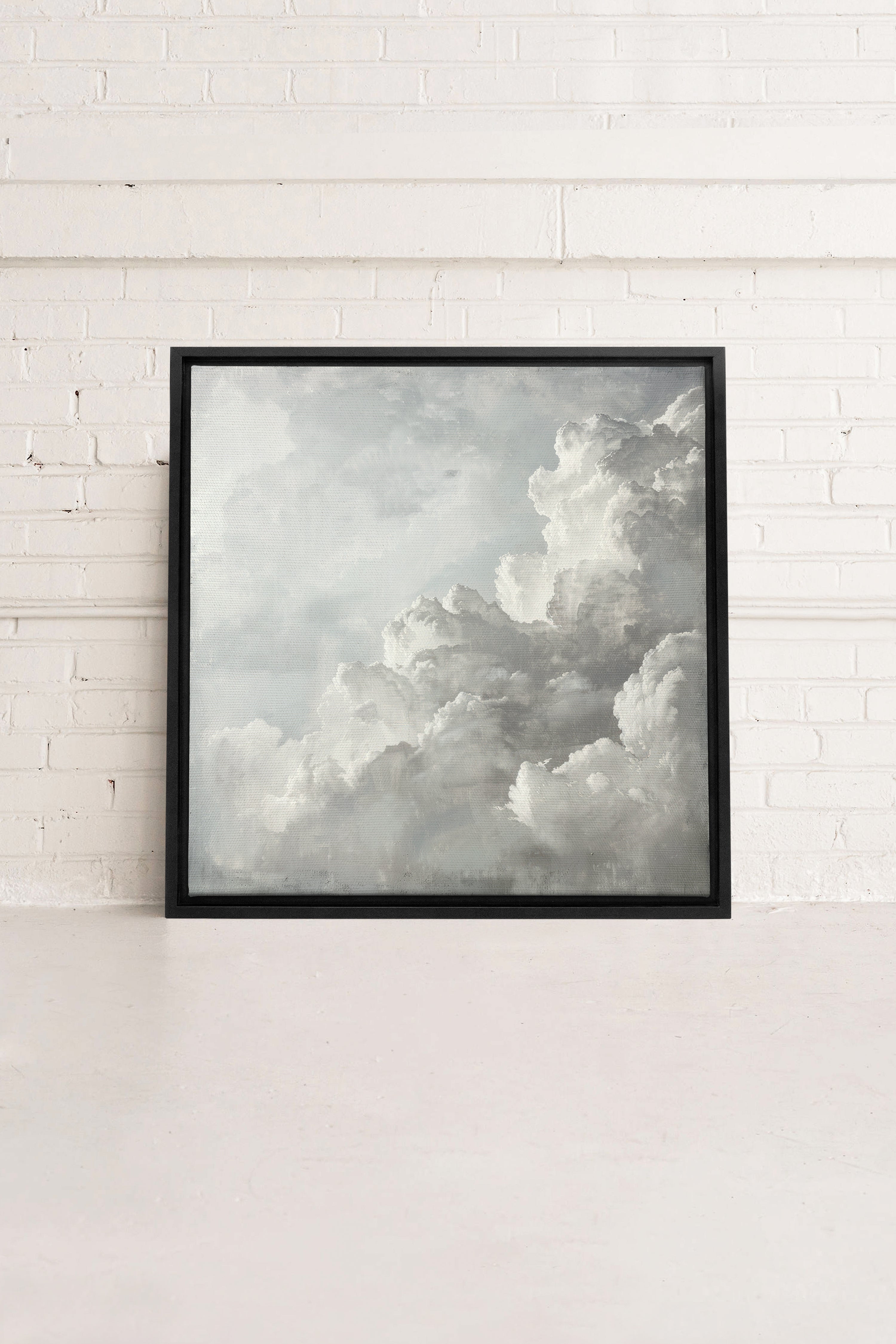 SKY DANCE, Artwork on stretched canvas, framed in black