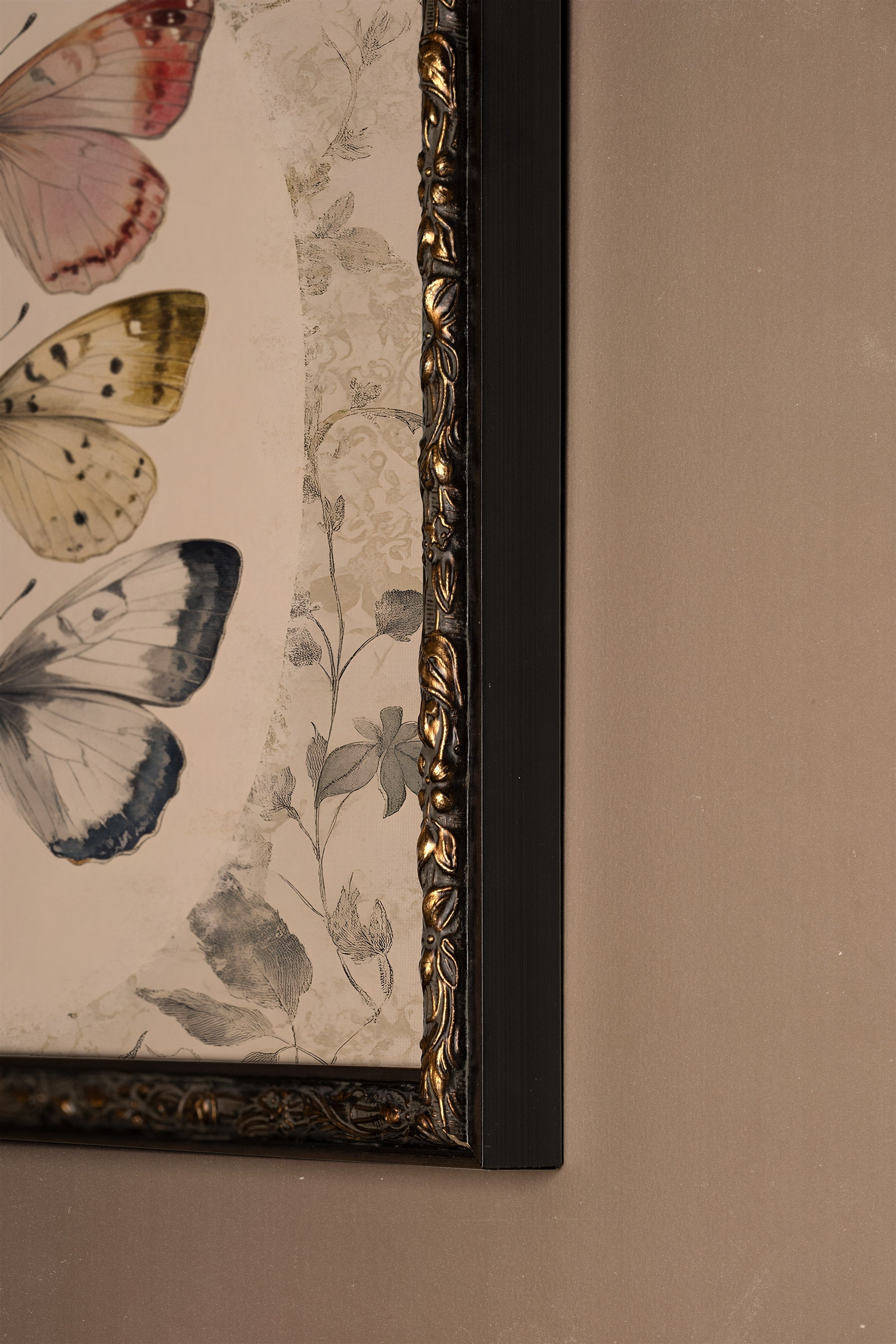 DANSE DU TEMPS, Artwork on rigid canvas, framed in Vintage Bronze