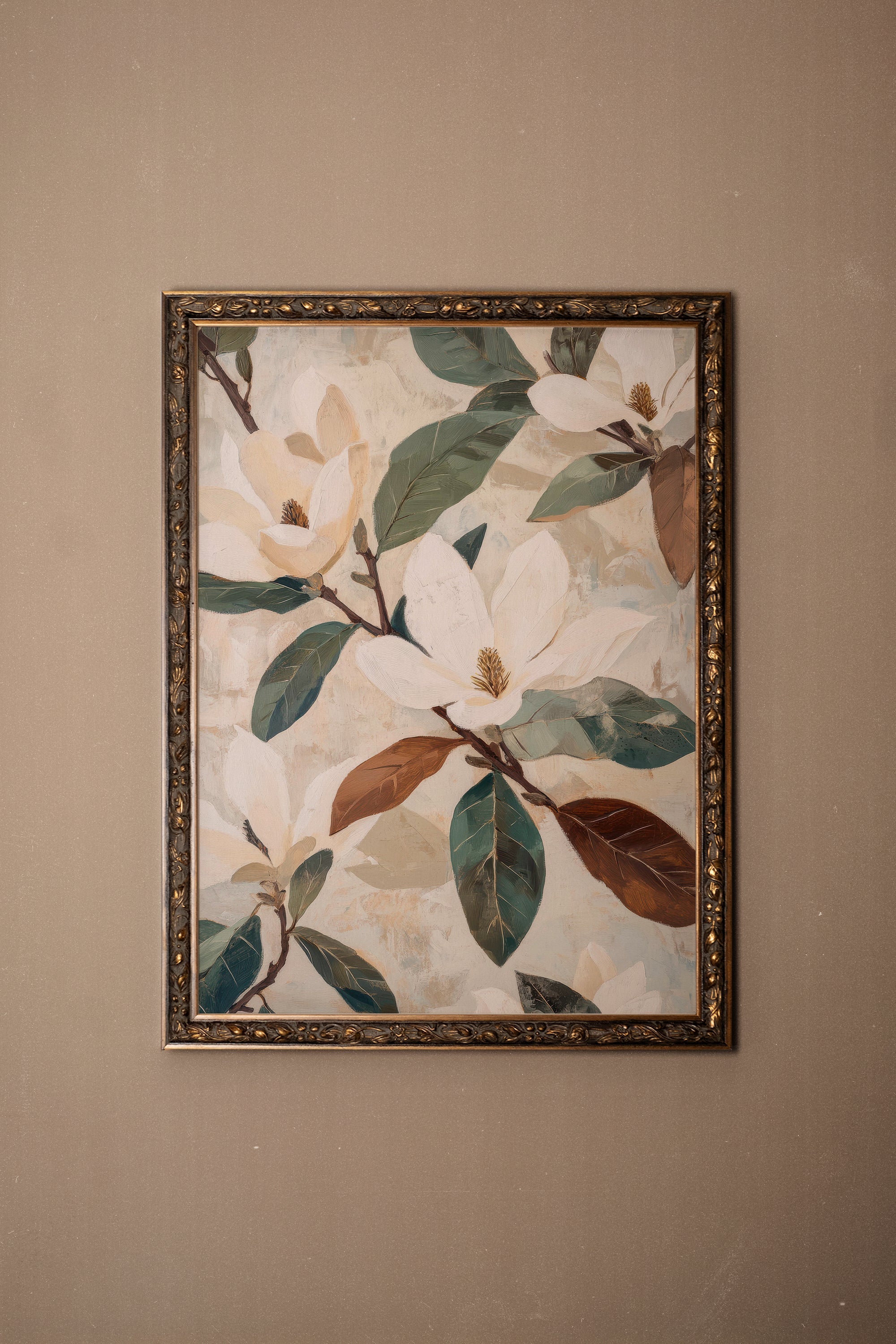 JARDIN INTEMPOREL, Oeuvre sur toile rigide, encadré Vintage Bronze