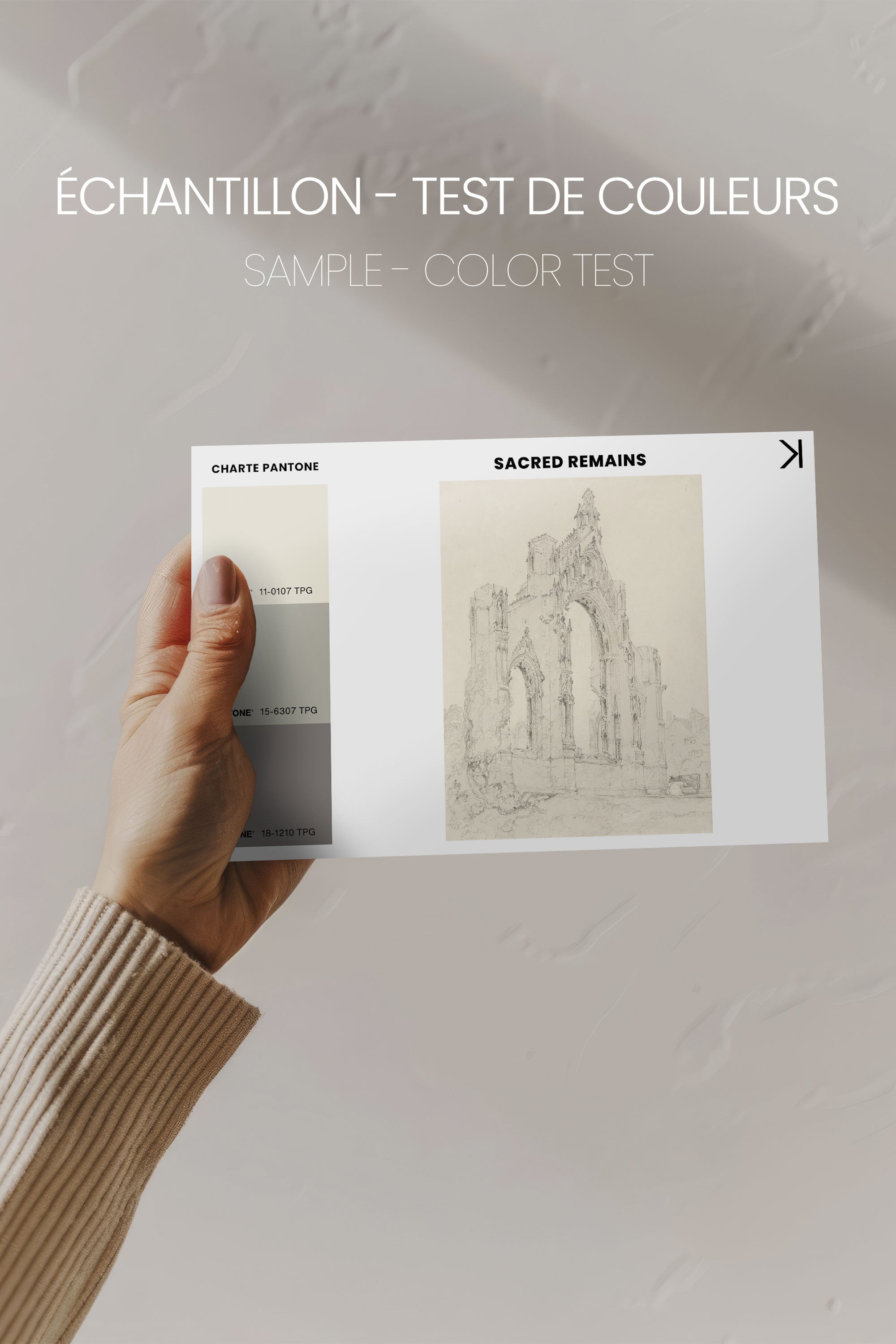 OLEKA CANVAS - SACRED REMAINS, Oeuvre sur toile étirée, encadré Noir