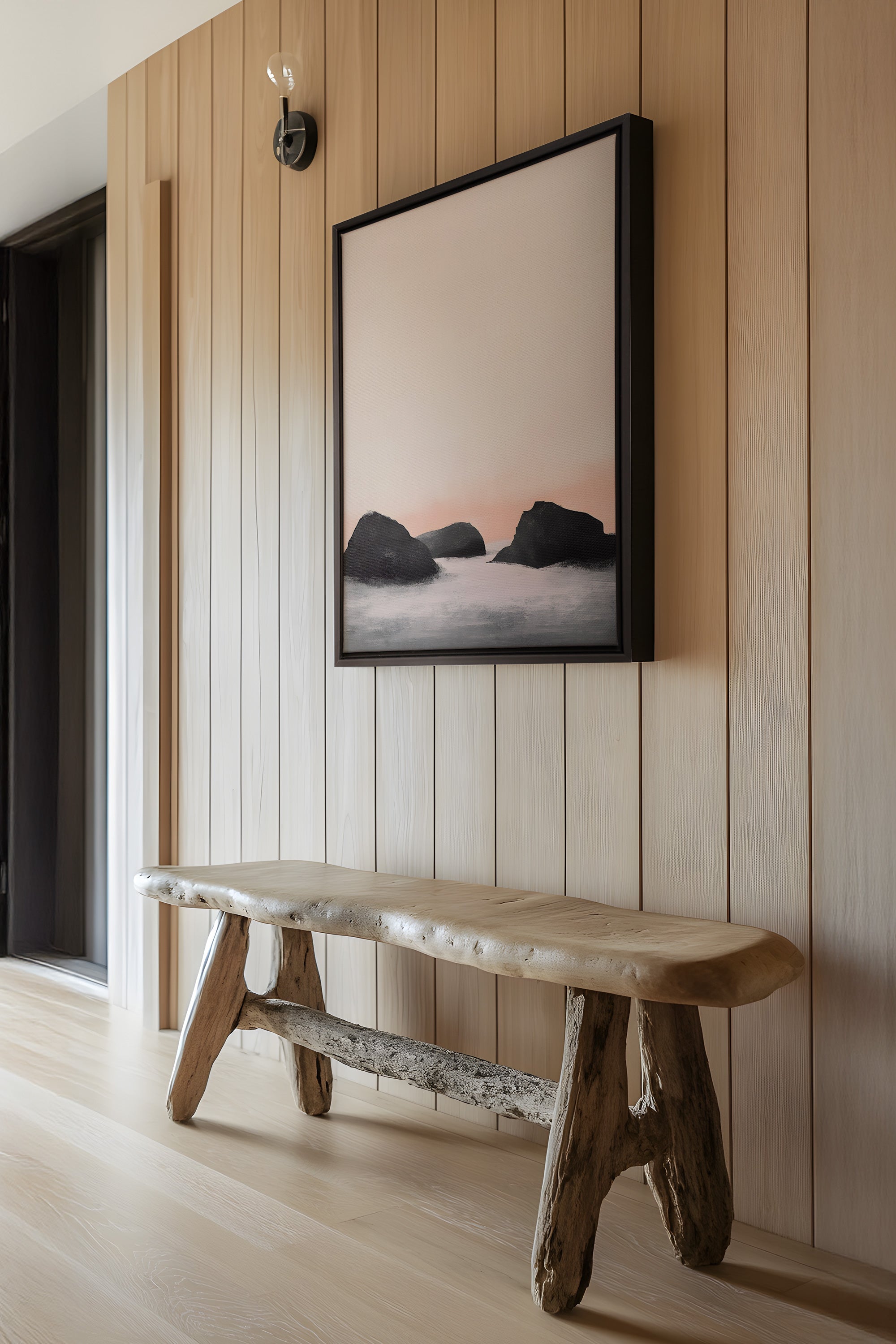 OLEKA CANVAS - TWILIGHT GLOW, Oeuvre sur toile étirée, encadré Noir