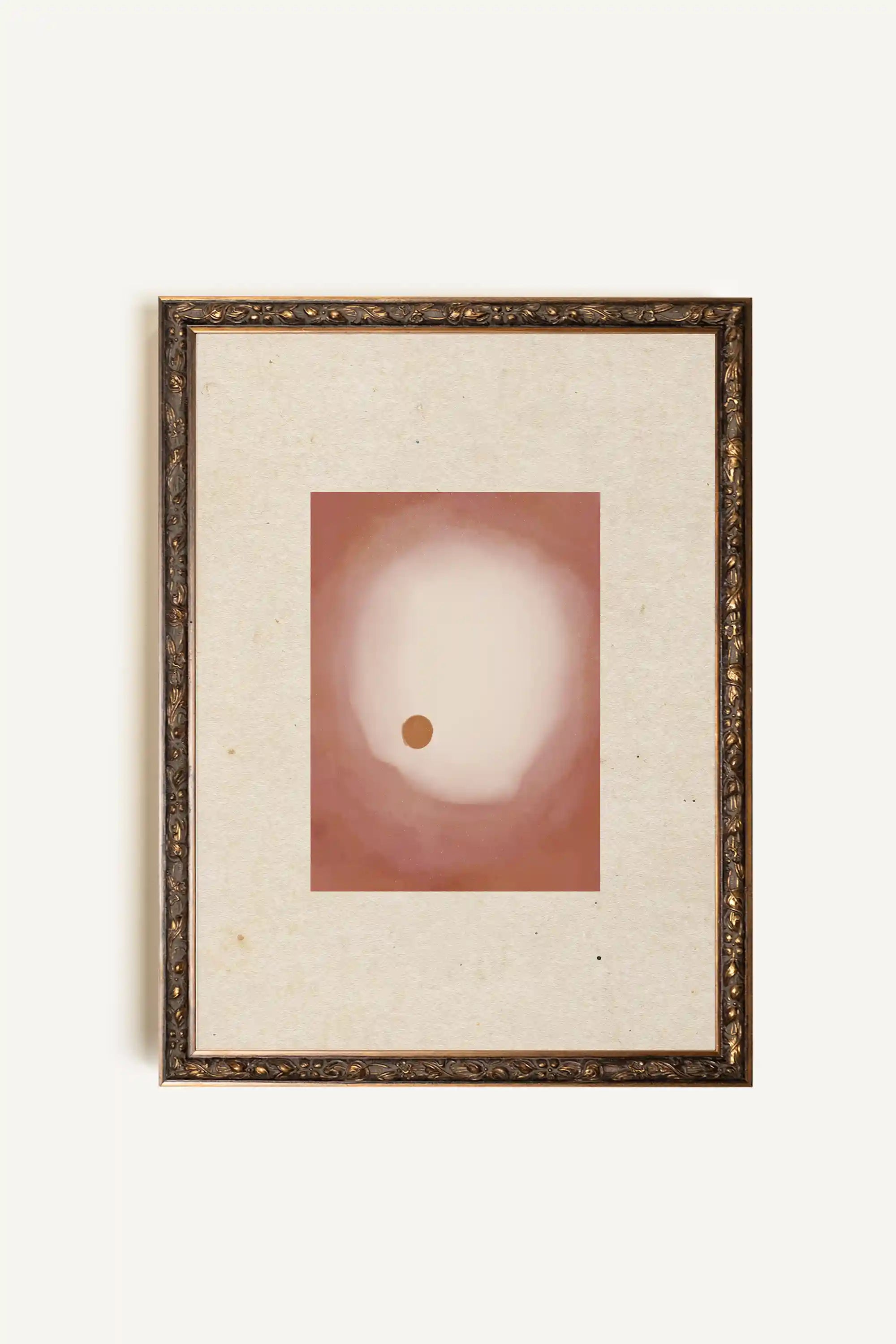 INNER LIGHT, Artwork on Rigid Canvas, Framed in Vintage Bronze