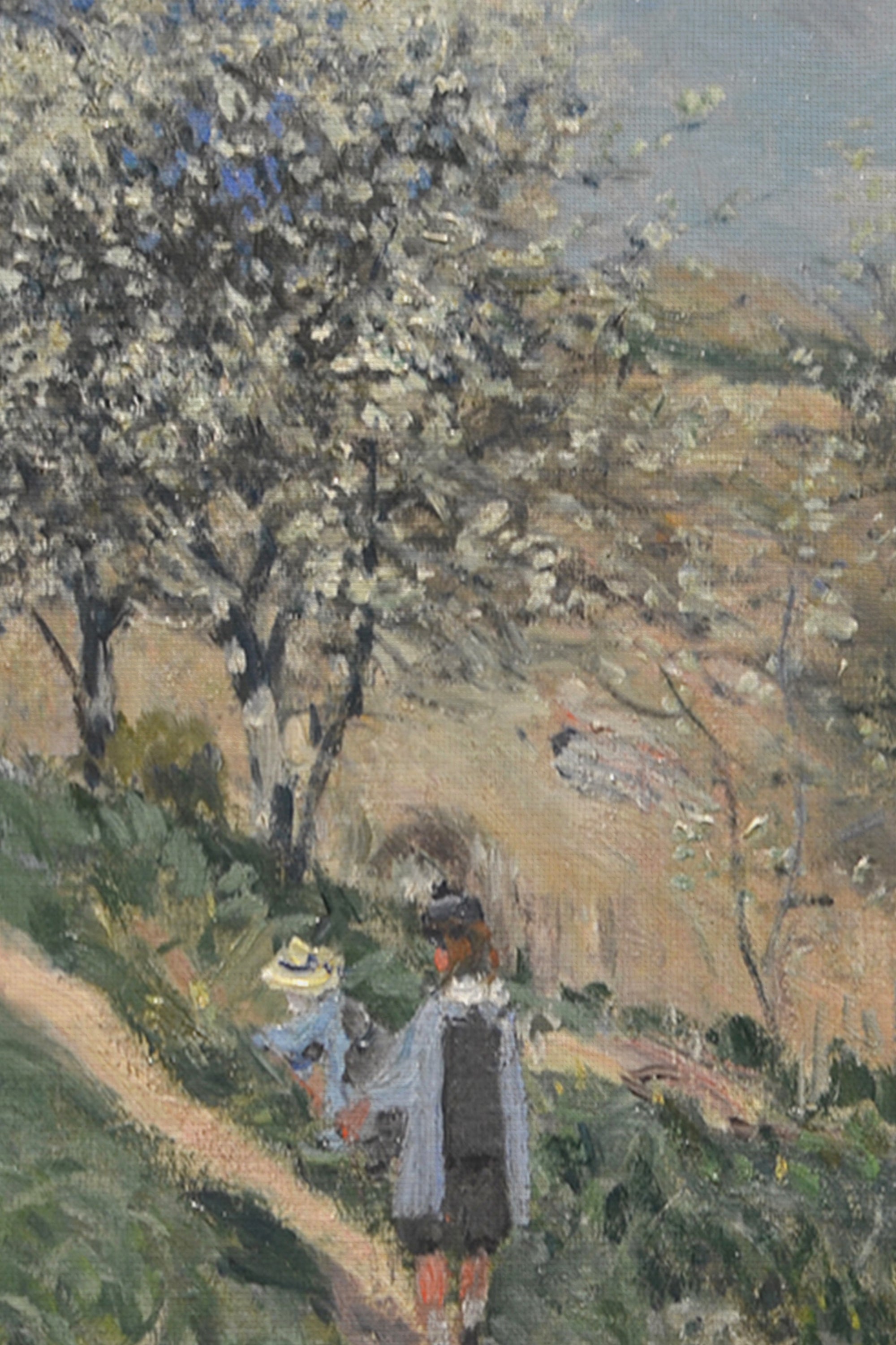 FLORAISON À BOUGIVAL, Oeuvre sur toile rigide, encadré Vintage Argent