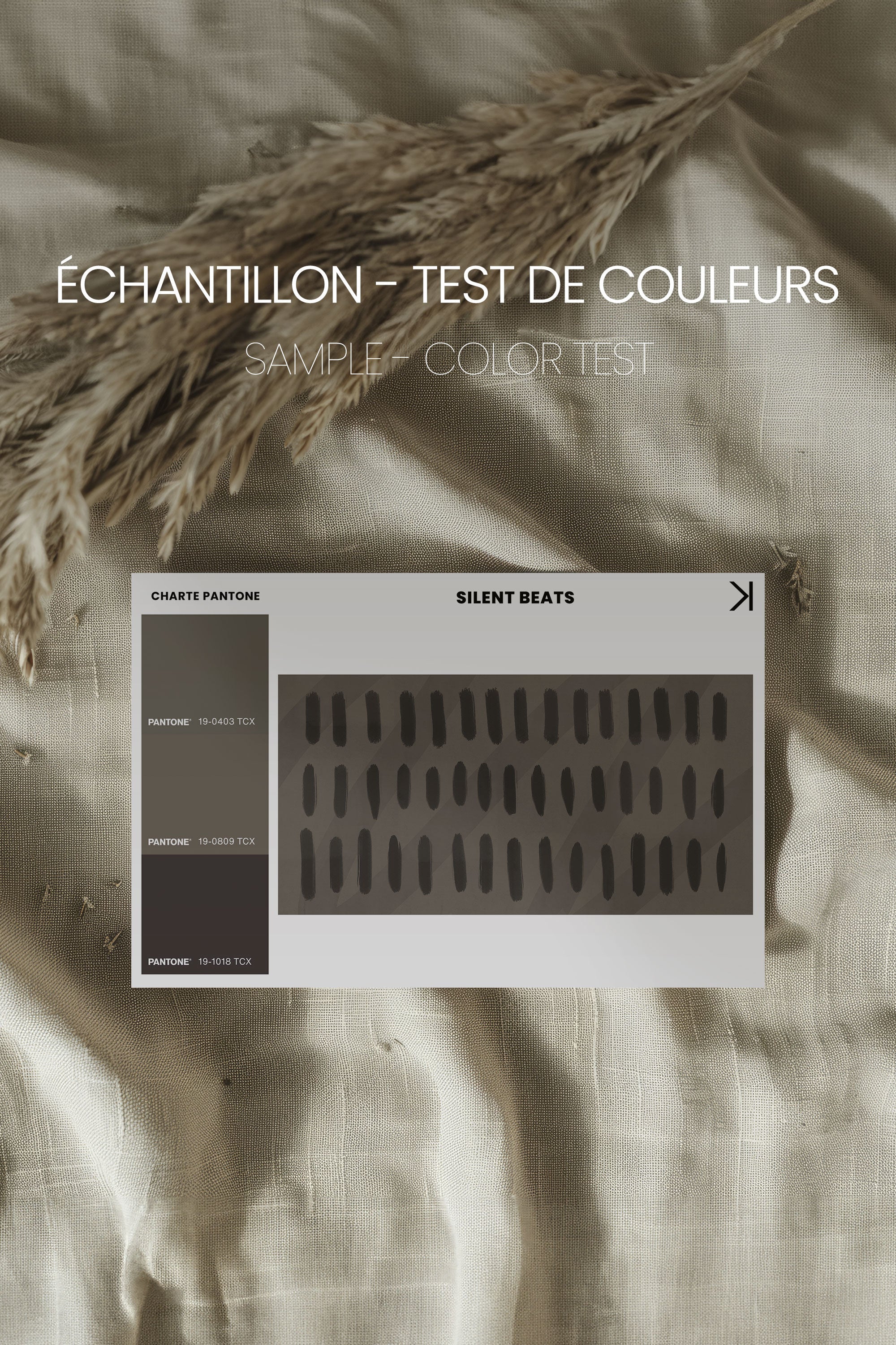 OLEKA CANVAS - SILENT BEATS, Oeuvre sur toile étirée, encadré Naturel Clair