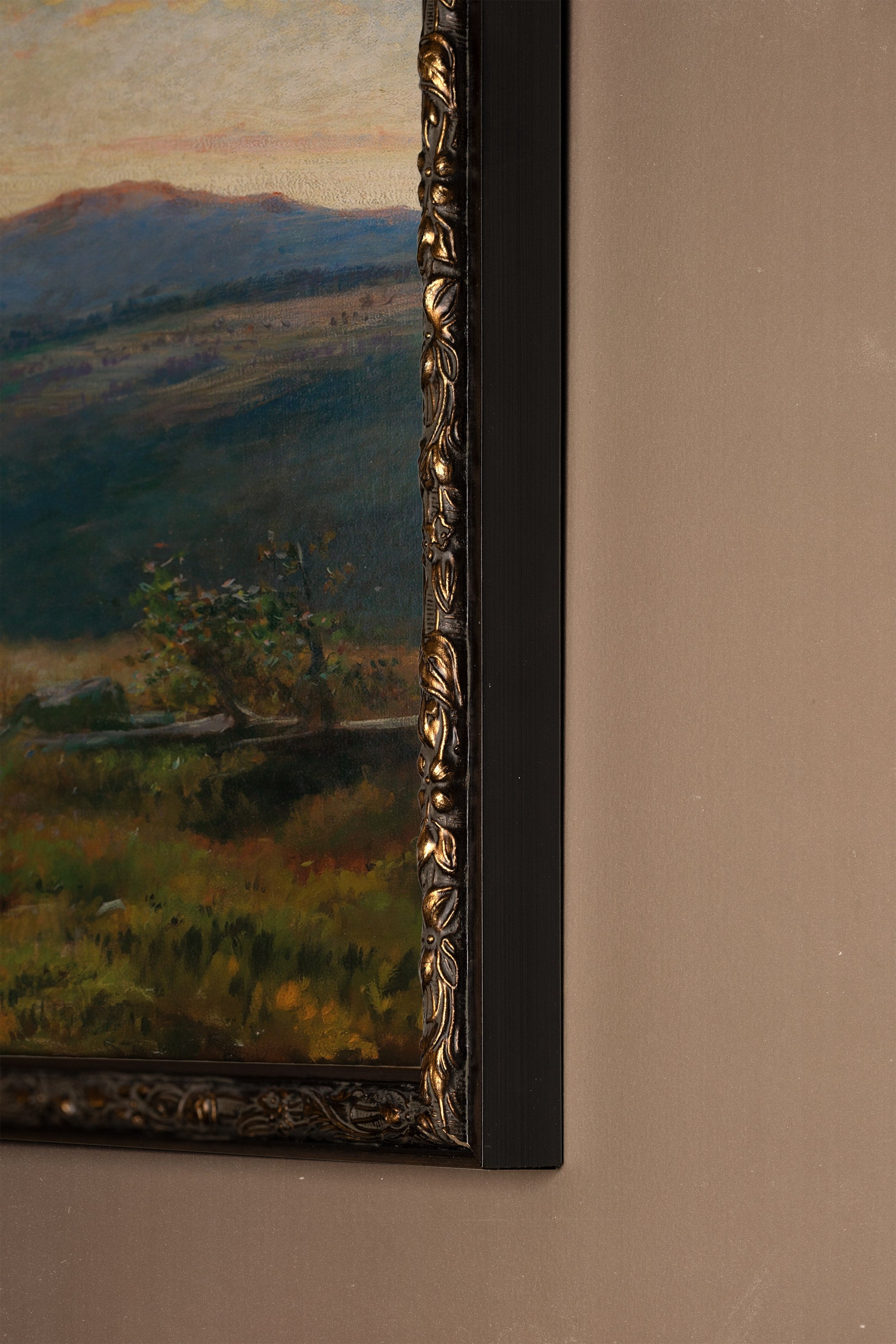 ÂME DE LA FORÊT, Artwork on rigid canvas, framed in Vintage Bronze