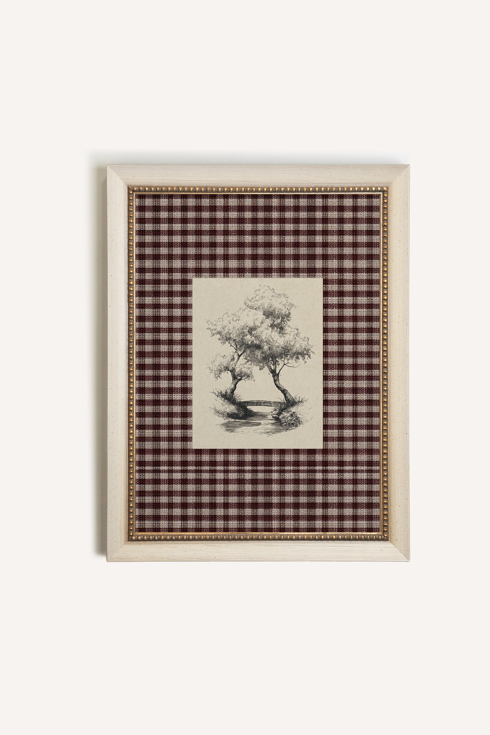 BETWEEN THE TREES, Oeuvre sur toile rigide, encadré signature Atelier Dansereau