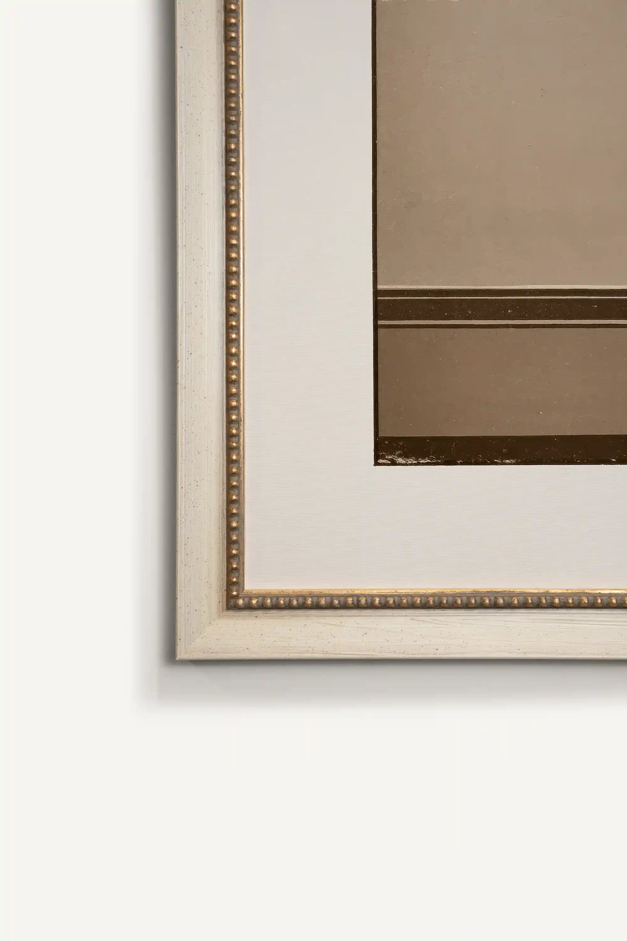 DUST LINES, Work on canvas, framed signature Atelier Dansereau