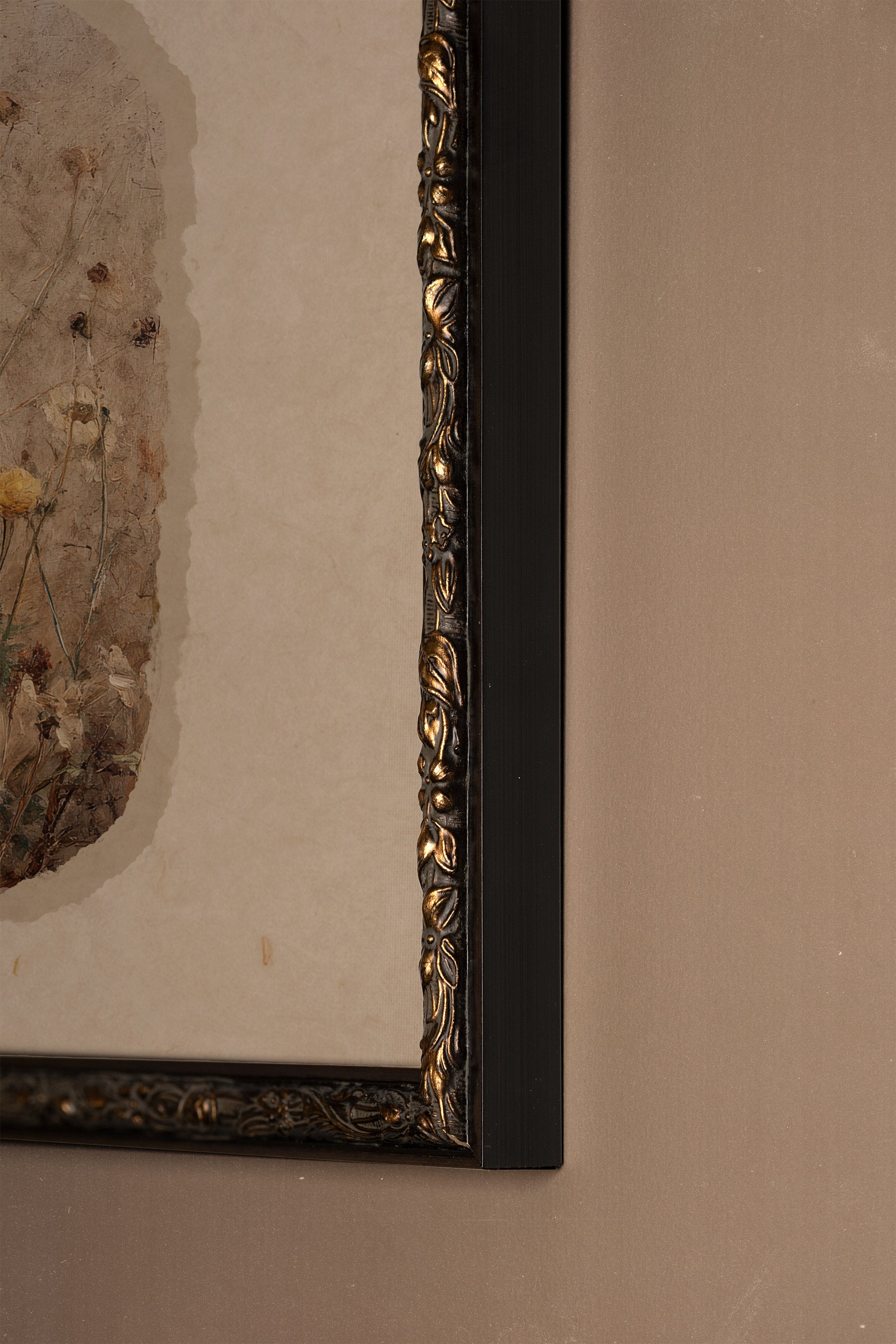 AGED BEAUTY, Artwork on rigid canvas, framed in Vintage Bronze