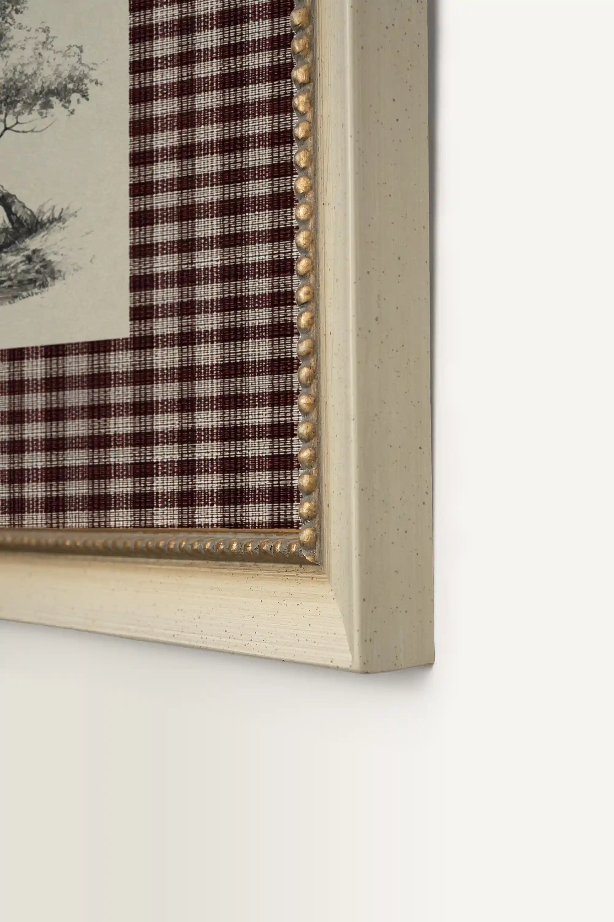 BETWEEN THE TREES, Artwork on rigid canvas, signature frame by Atelier Dansereau