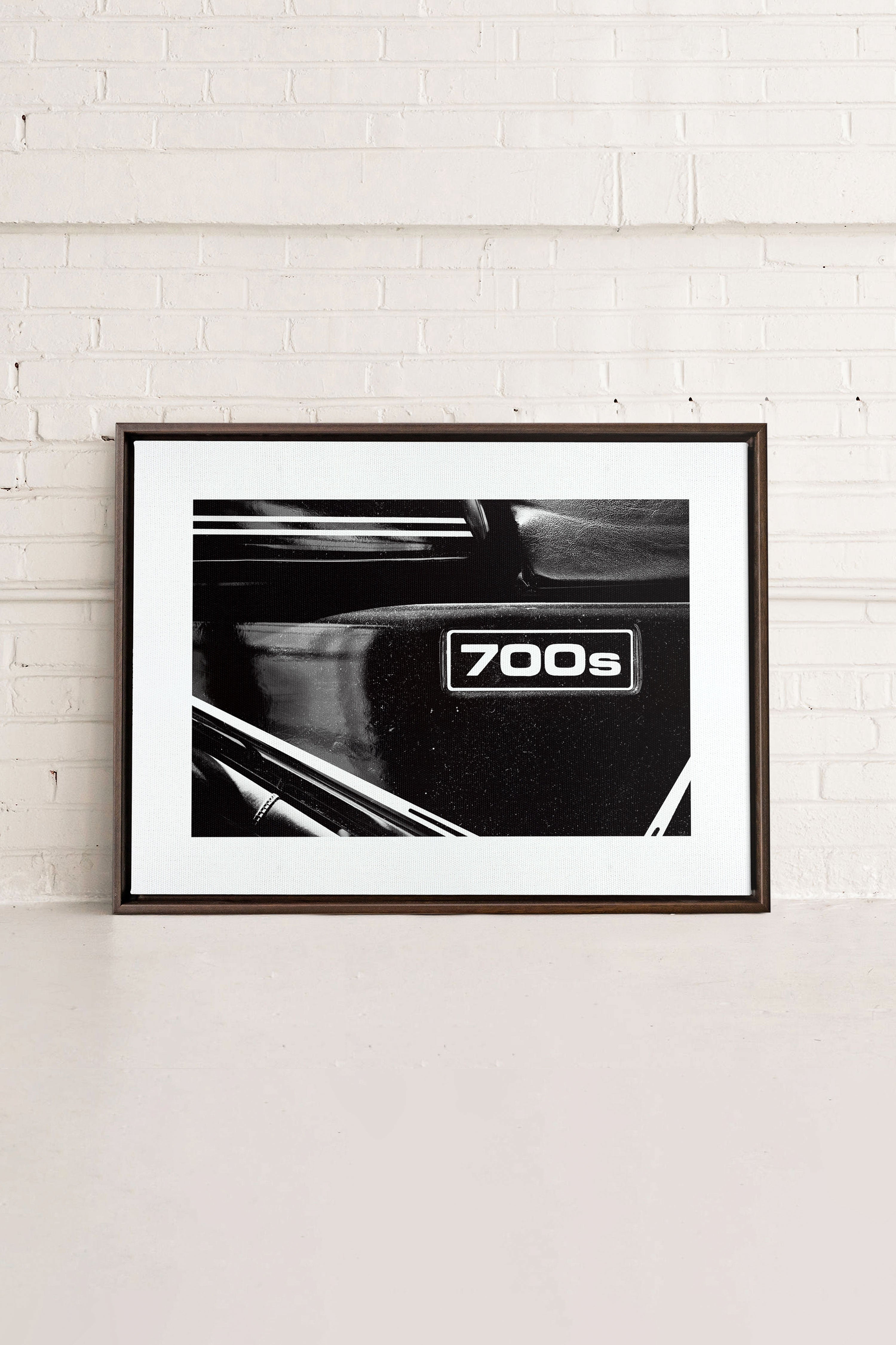 FAST LANE, Artwork on stretched canvas, framed in Walnut Brown