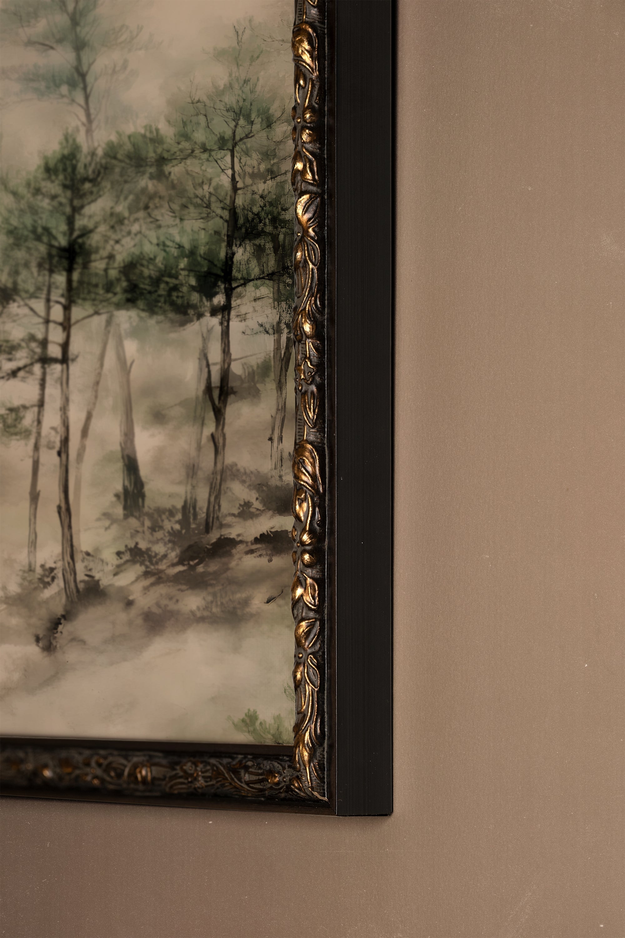 VIBRATION NATURELLE, Artwork on rigid canvas, framed in Vintage Bronze