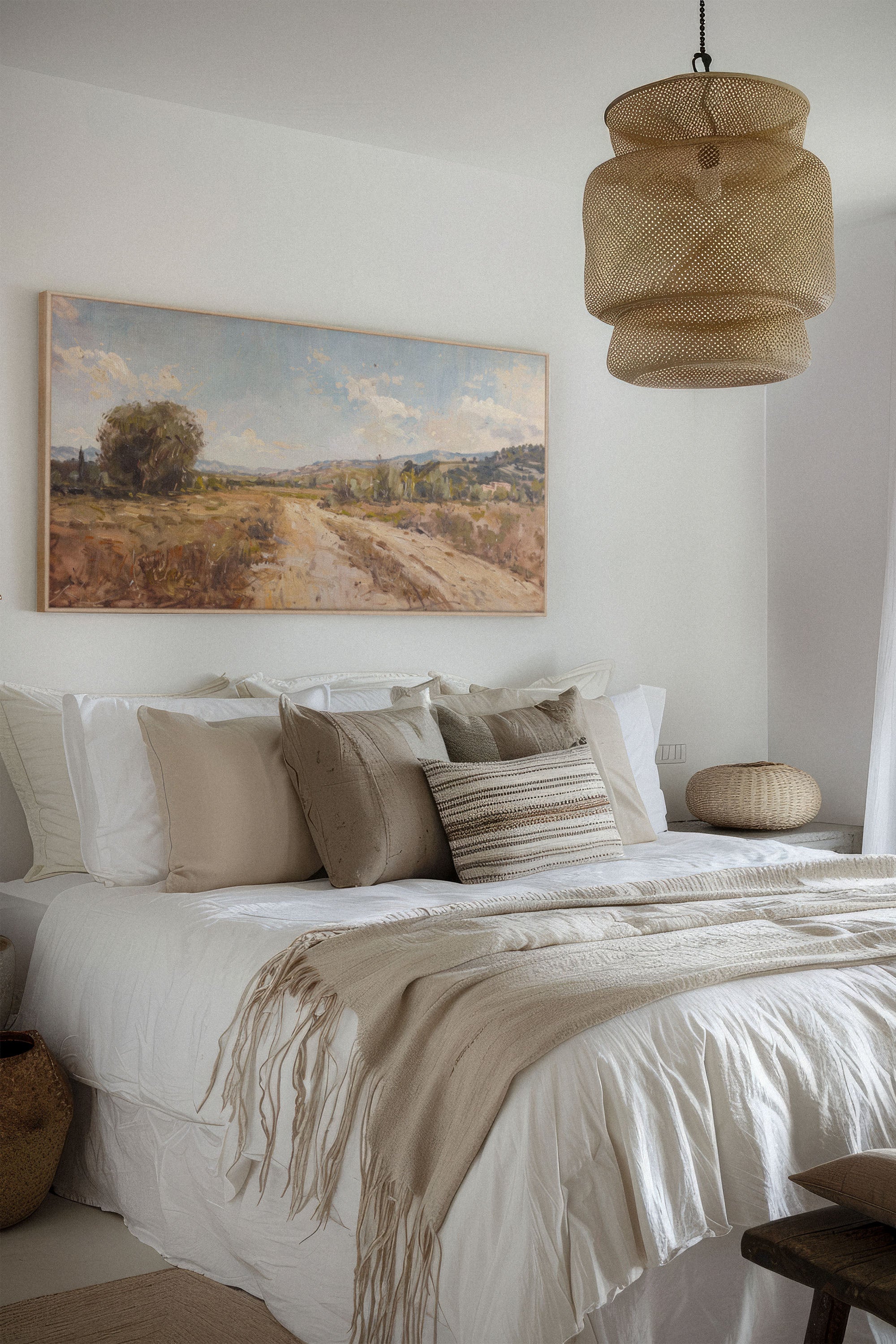 OLEKA CANVAS - Andalusian Mirage, Oeuvre sur toile étirée, encadré Naturel Clair