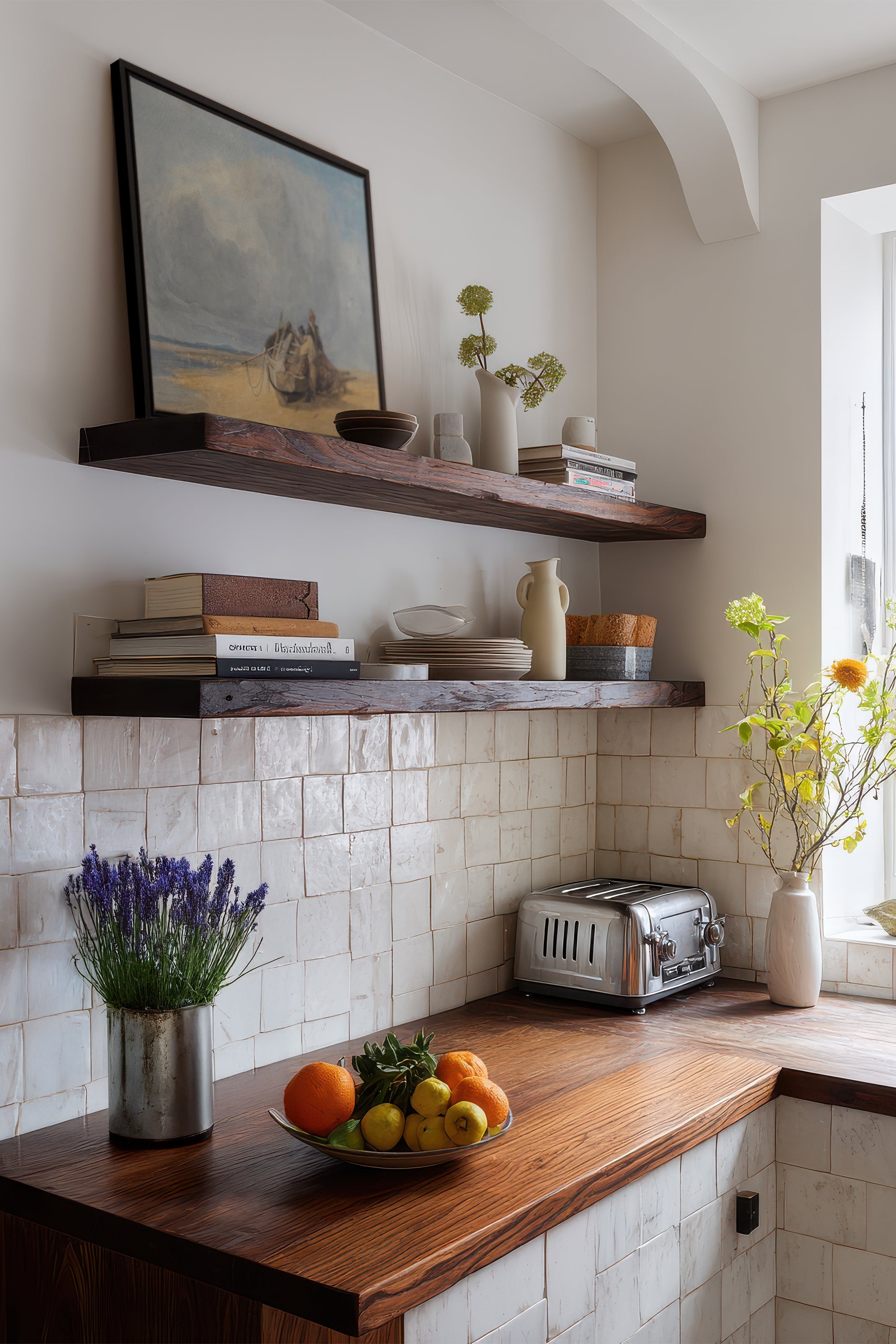 OLEKA CANVAS - SALT AND SKY, Oeuvre sur toile étirée, encadré Noir