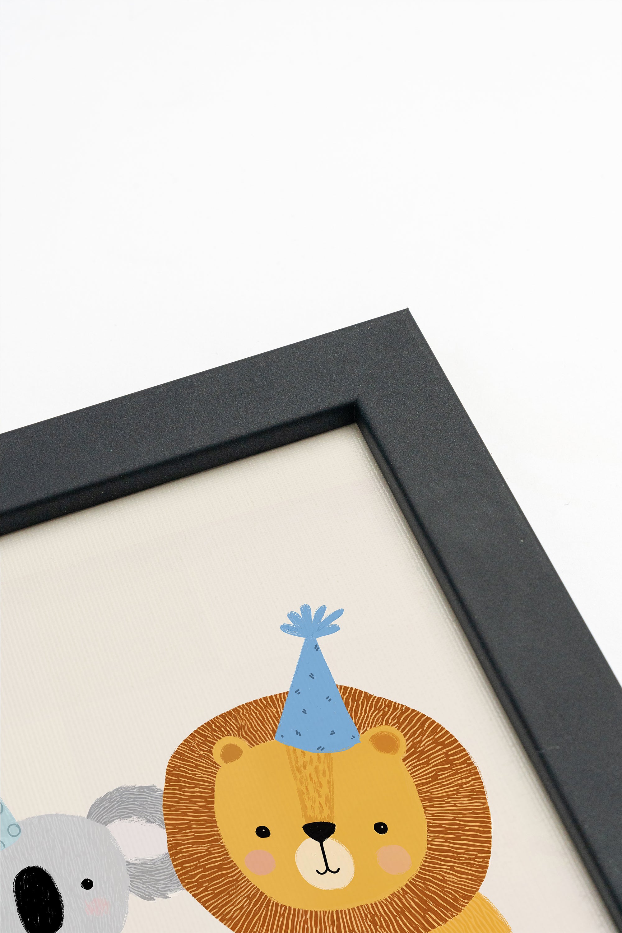 COPAINS DE FÊTE, Oeuvre sur toile rigide, encadré Noir