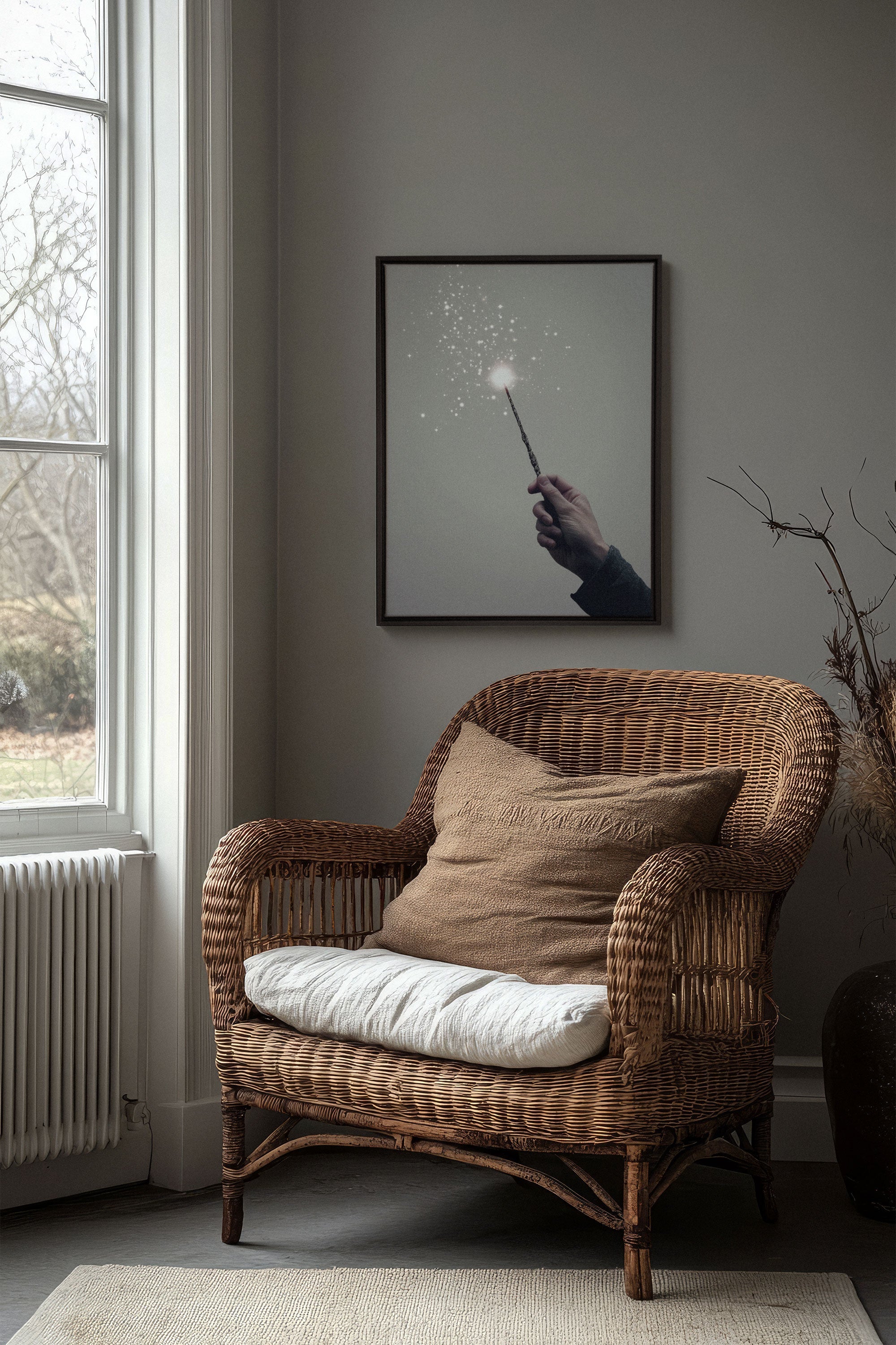 OLEKA CANVAS - SPARK OF MAGIC, Oeuvre sur toile étirée, encadré Noir