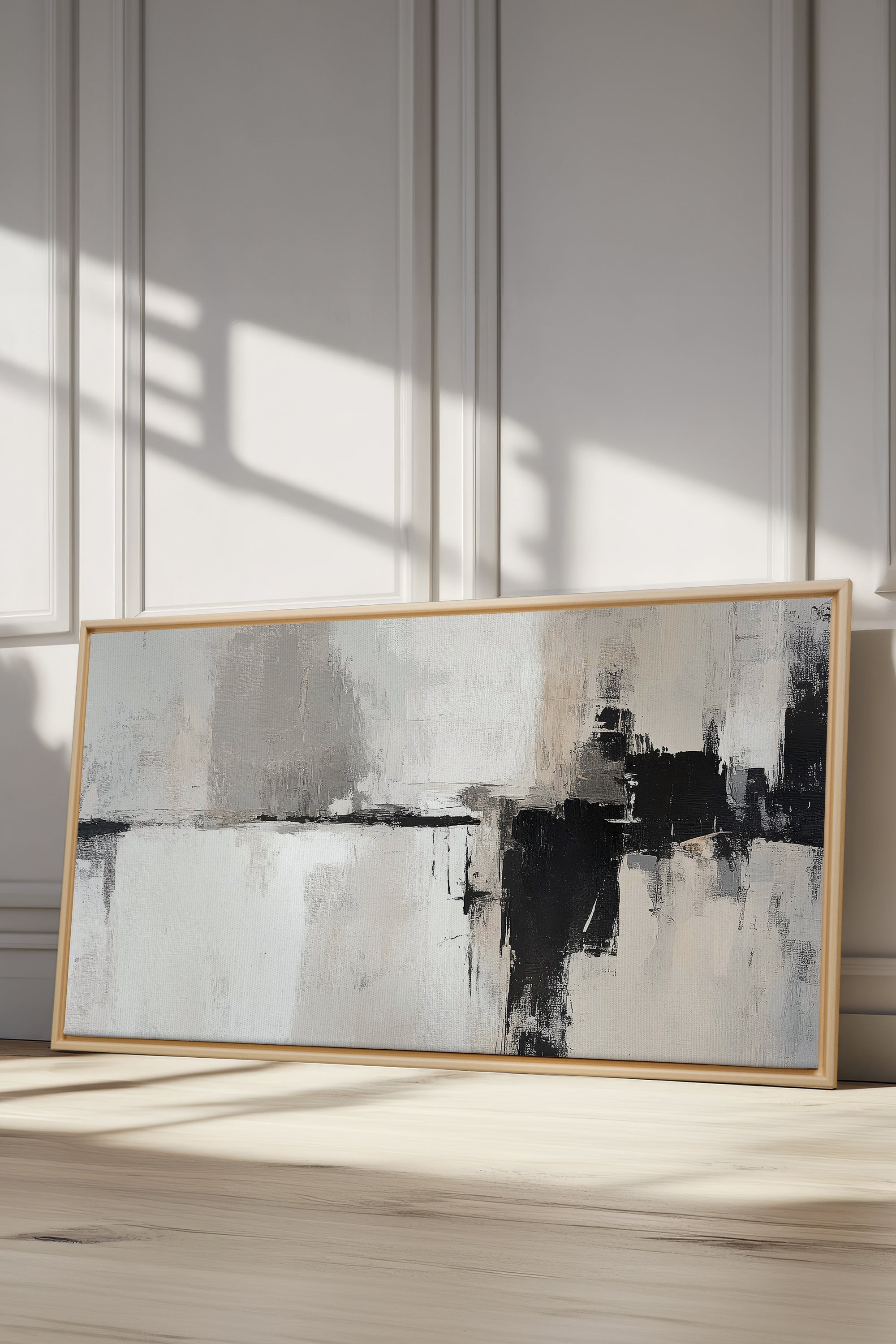 OLEKA CANVAS - MINERAL ESSENCE, Oeuvre sur toile étirée, encadré Naturel Clair