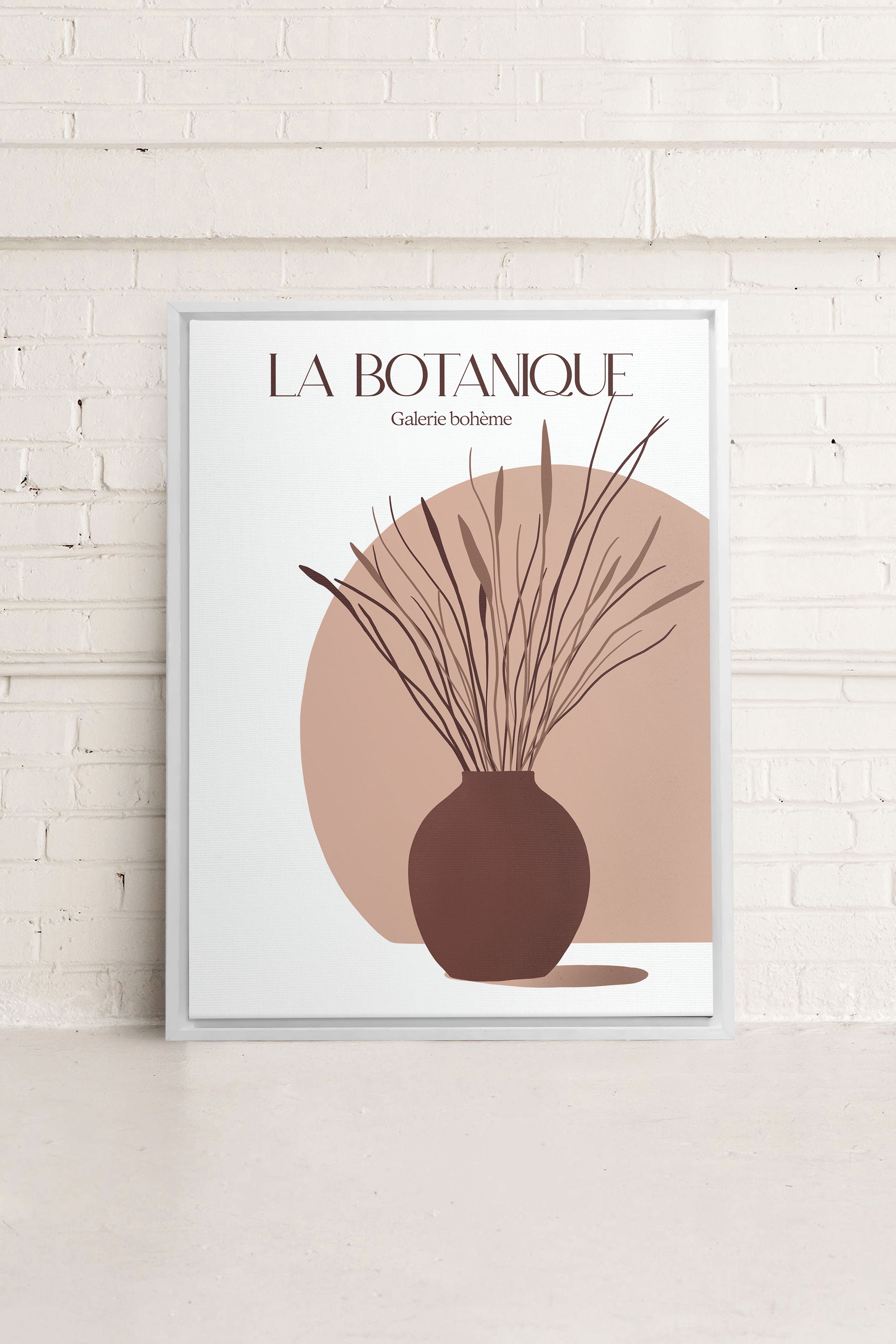 OLEKA CANVAS - GALERIE BOHÈME, Oeuvre sur toile étirée, encadré Blanc