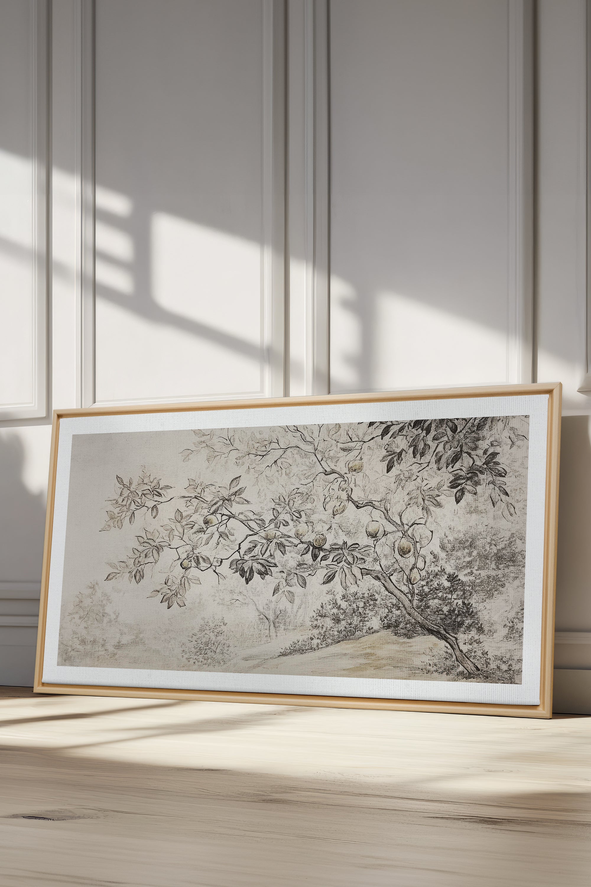 OLEKA CANVAS - GOLDEN HARVEST, Oeuvre sur toile étirée, encadré Naturel Clair