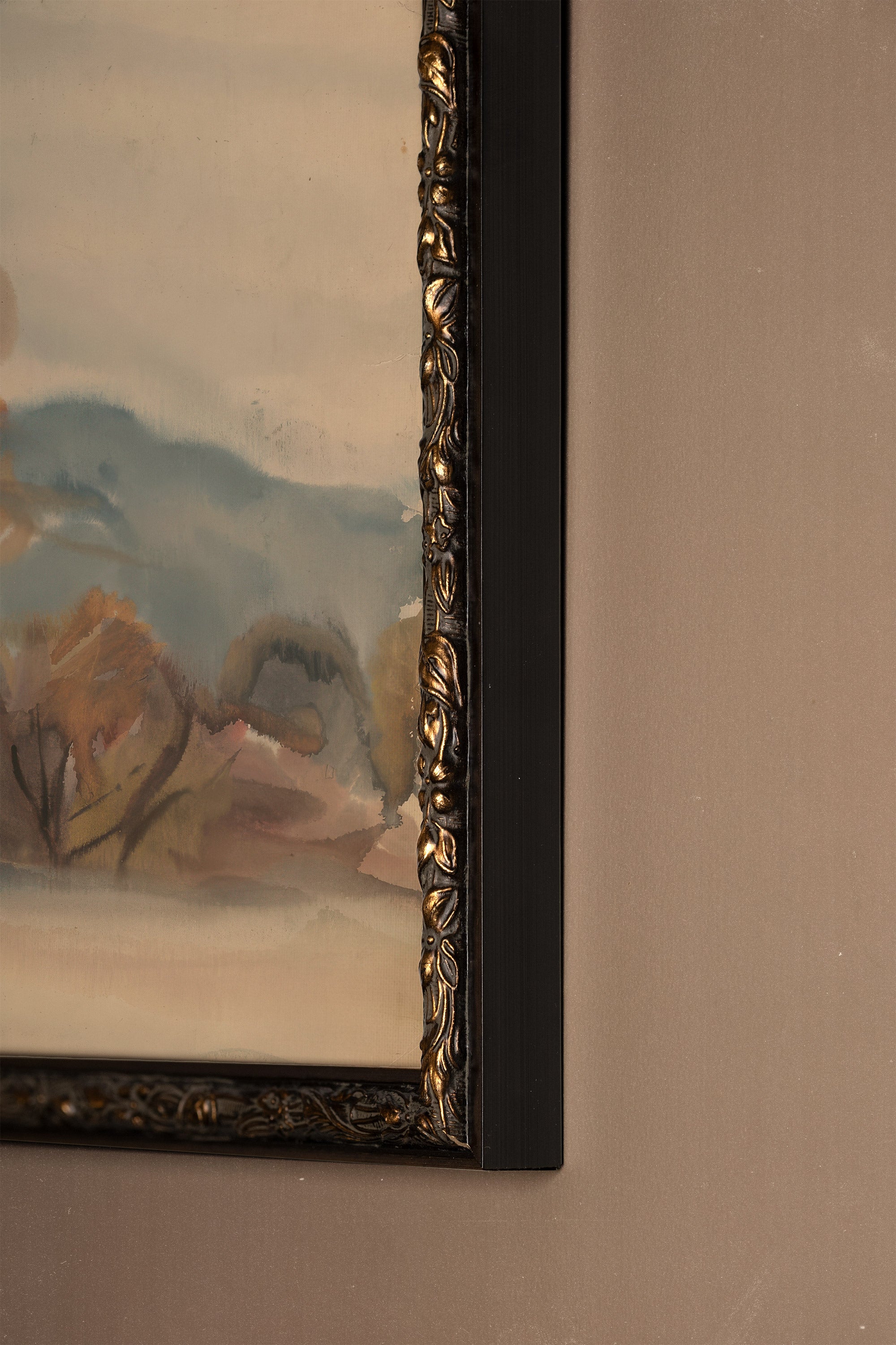 LAST FROST, Work on stretched canvas, framed Vintage Bronze