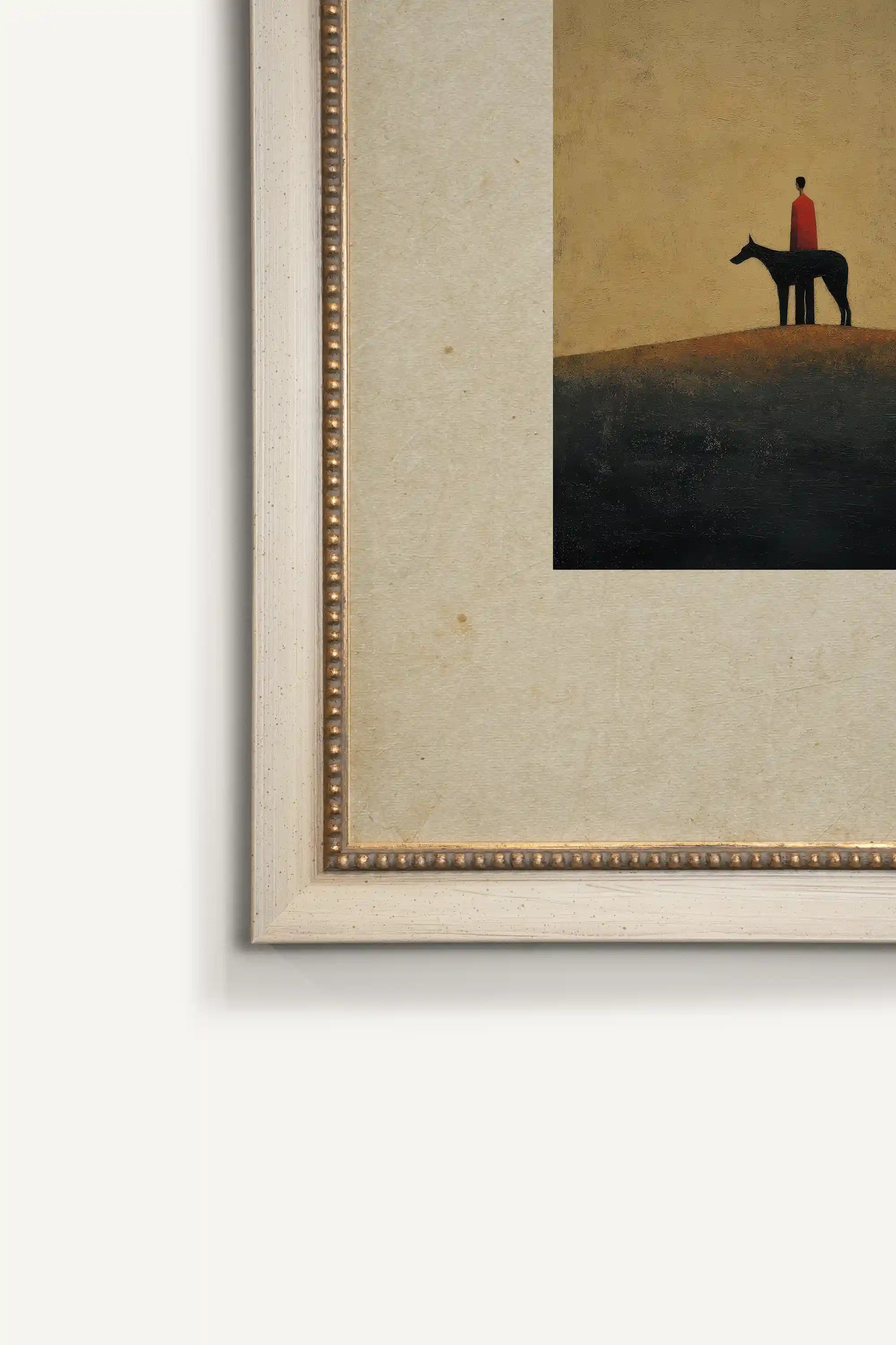 BOUND IN SILENCE, Oeuvre sur toile rigide, encadré signature Atelier Dansereau