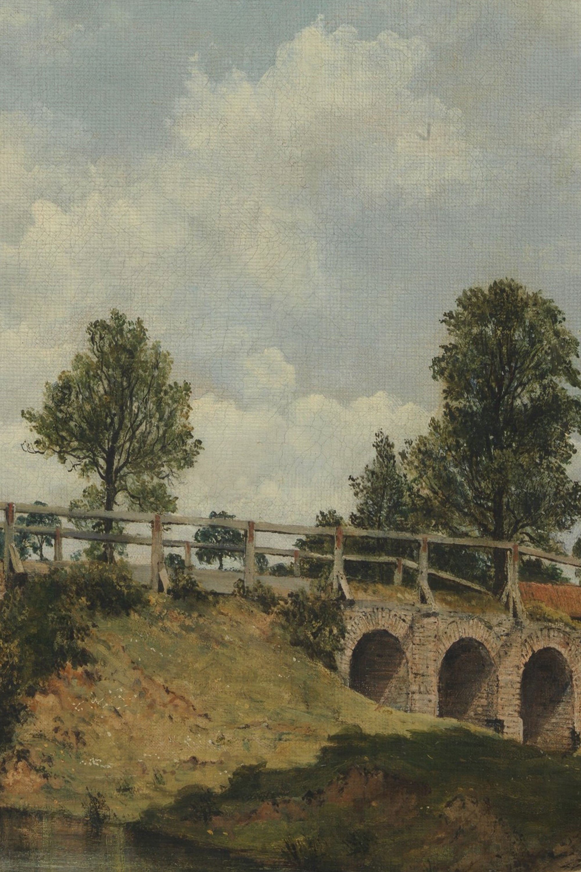 SENTIER DU TEMPS, Artwork on rigid canvas, framed in Vintage Bronze