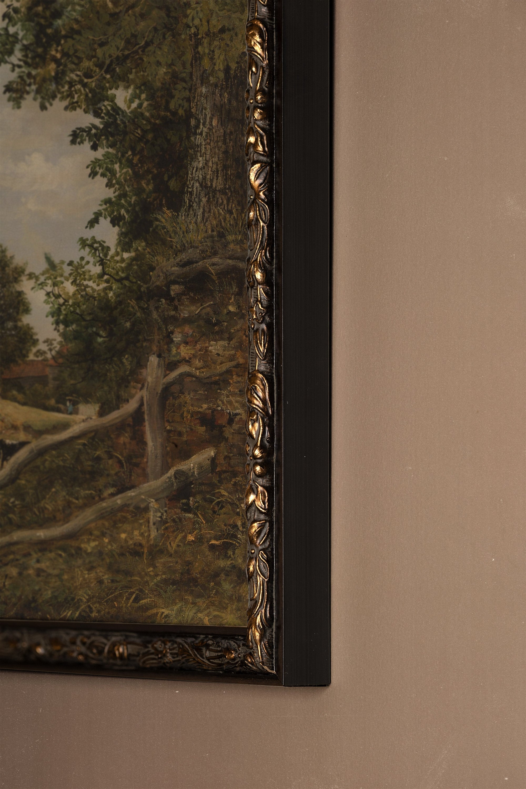 SENTIER DU TEMPS, Artwork on rigid canvas, framed in Vintage Bronze