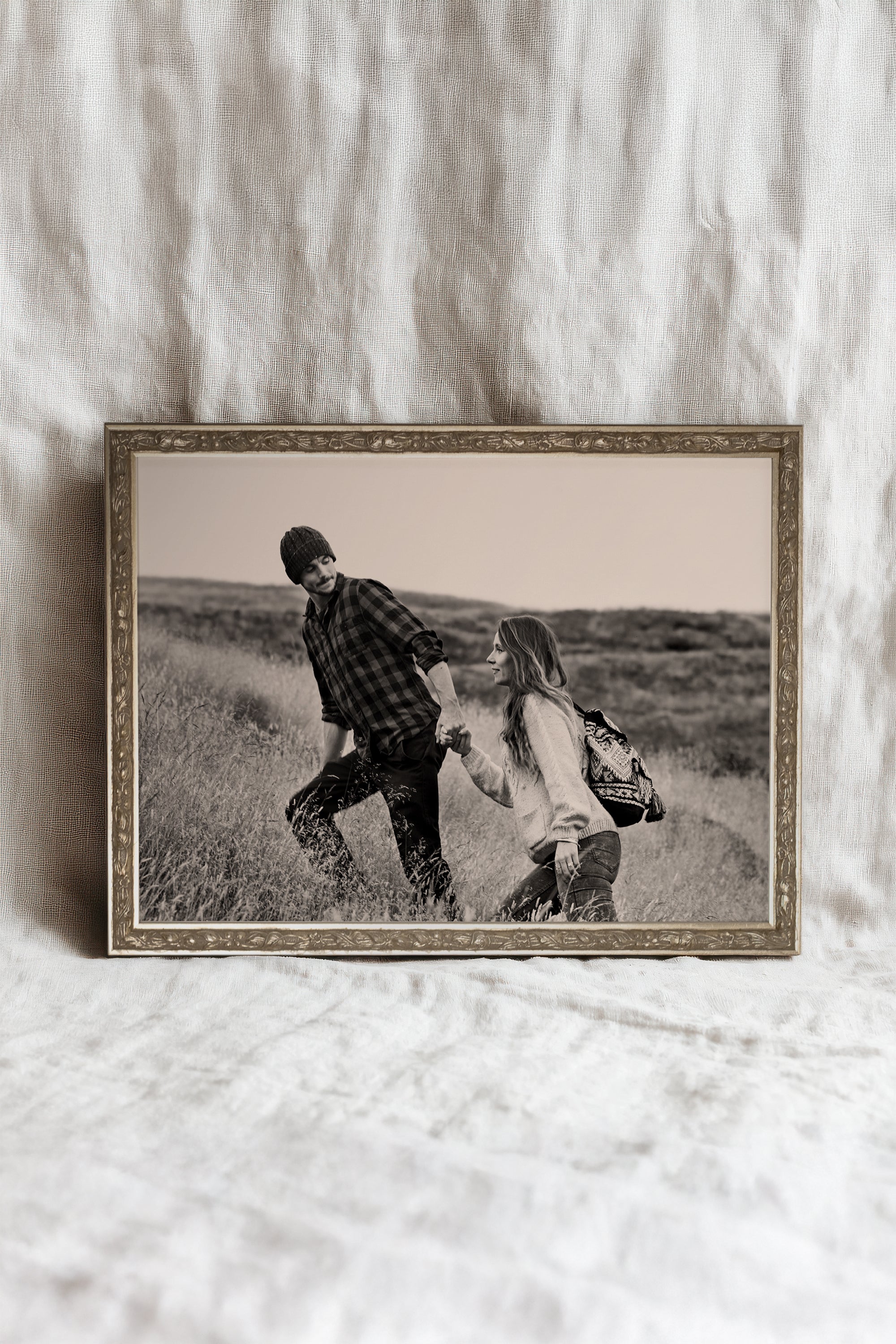 Toile vintage encadrée personnalisée