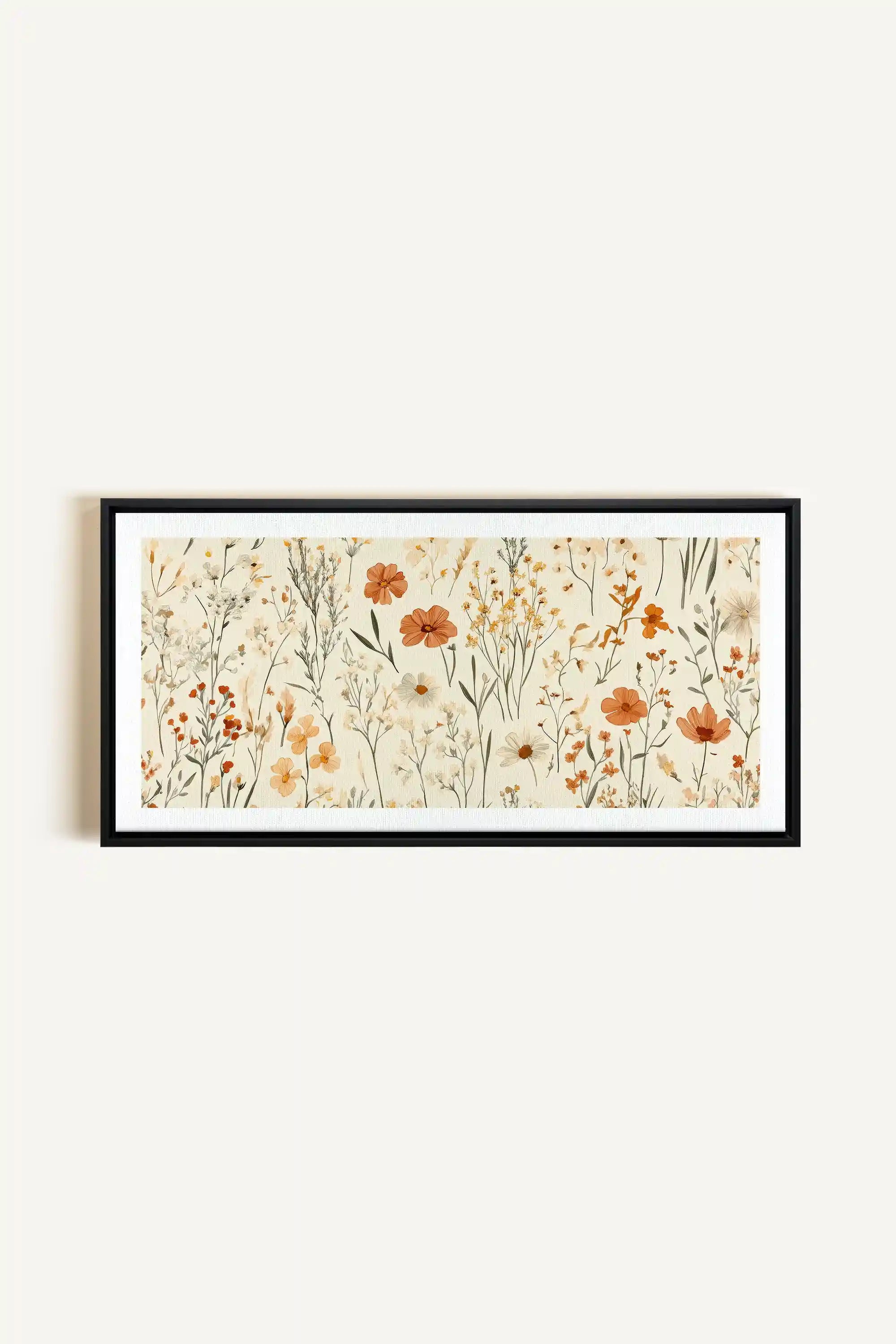 AUTUMN GARDEN, Oeuvre sur toile étirée, encadré Noir