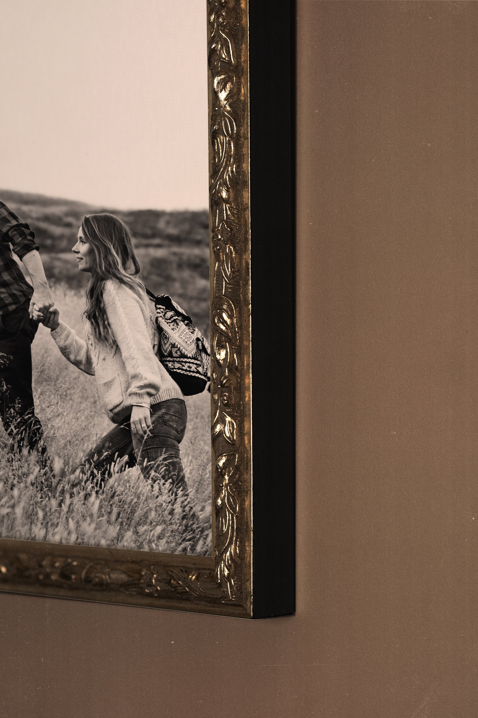 Toile vintage encadrée personnalisée