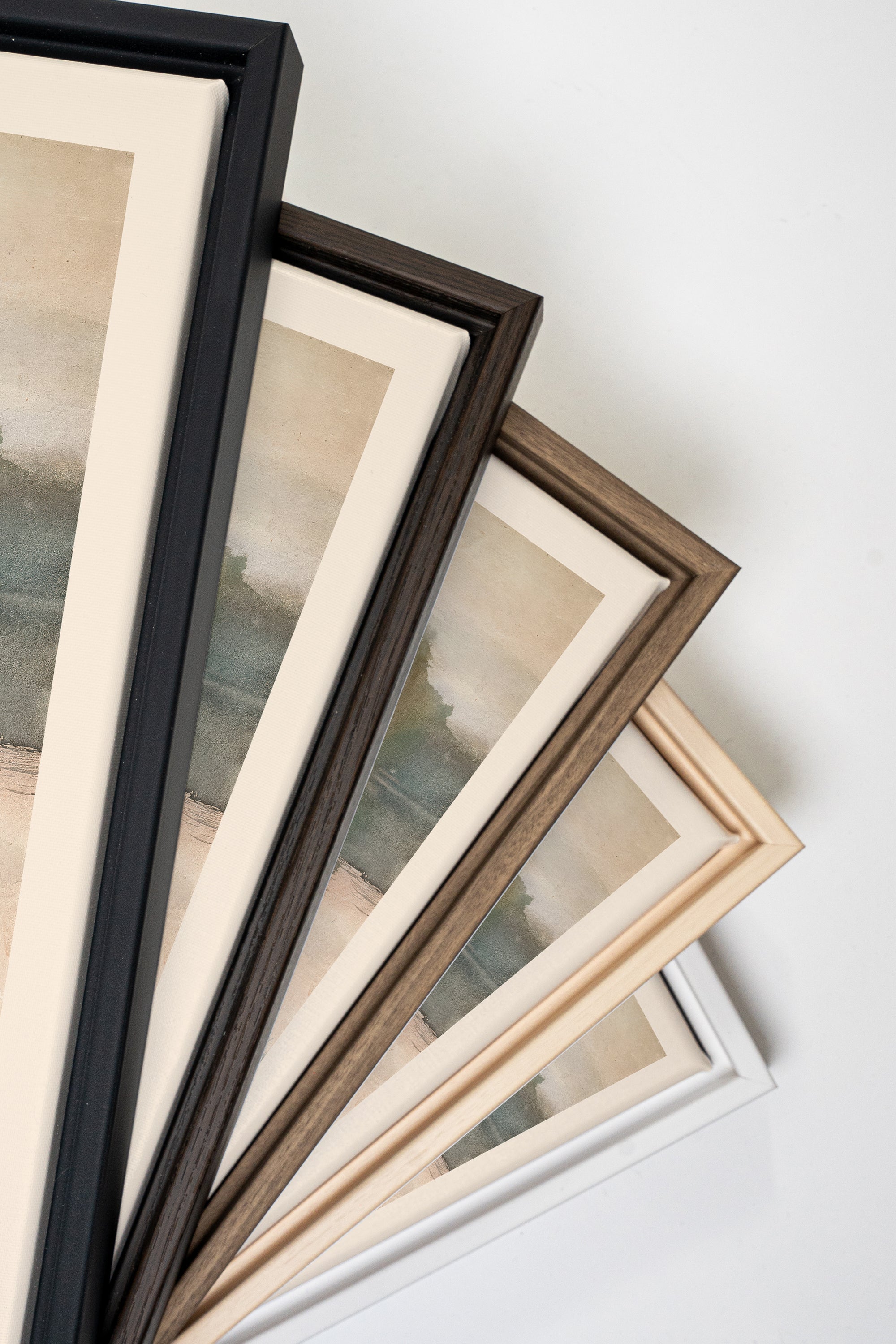 ÉCHO DU LAC, Artwork on stretched canvas, framed in black