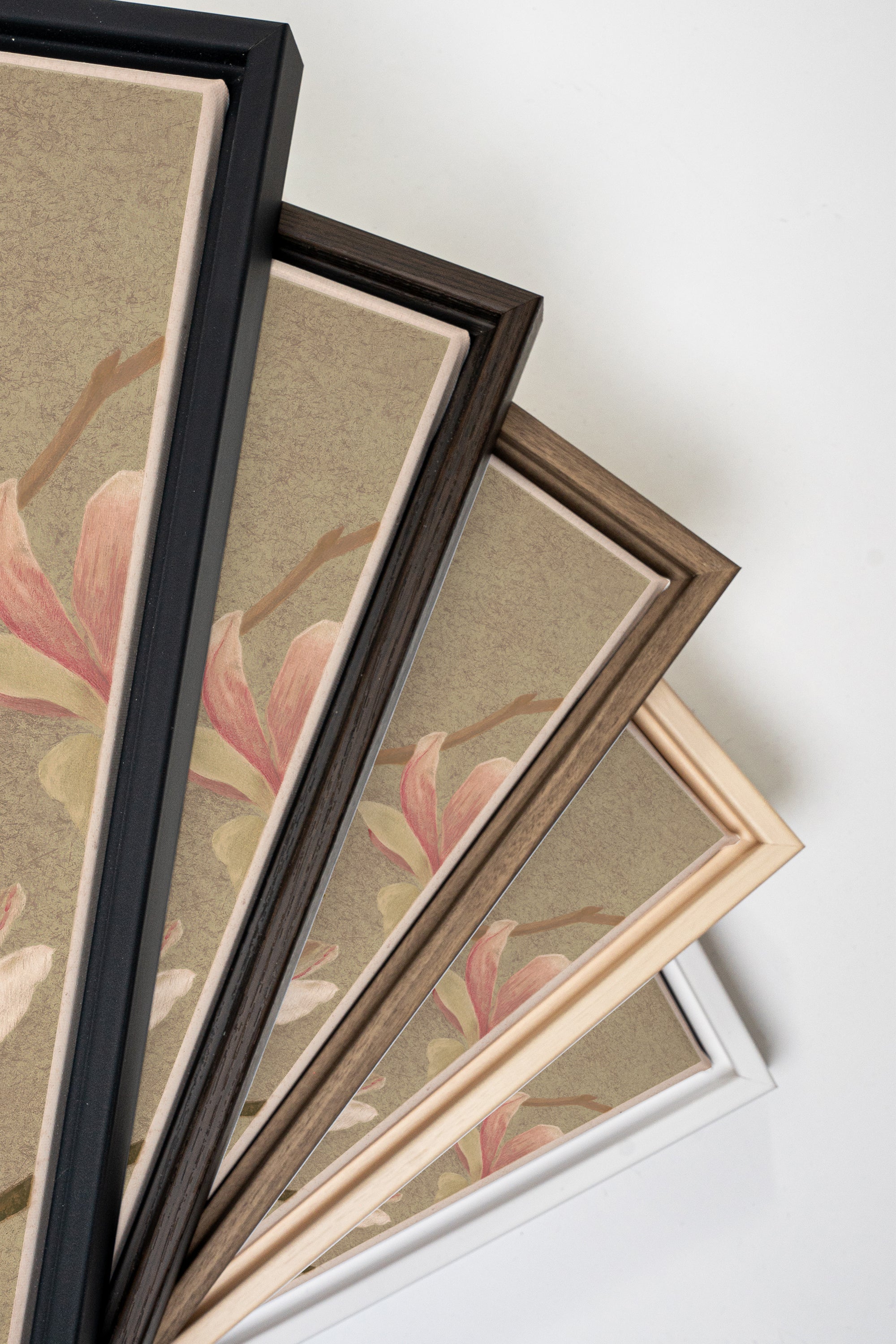 MAGNOLIA WHISPER, Artwork on stretched canvas, framed in black