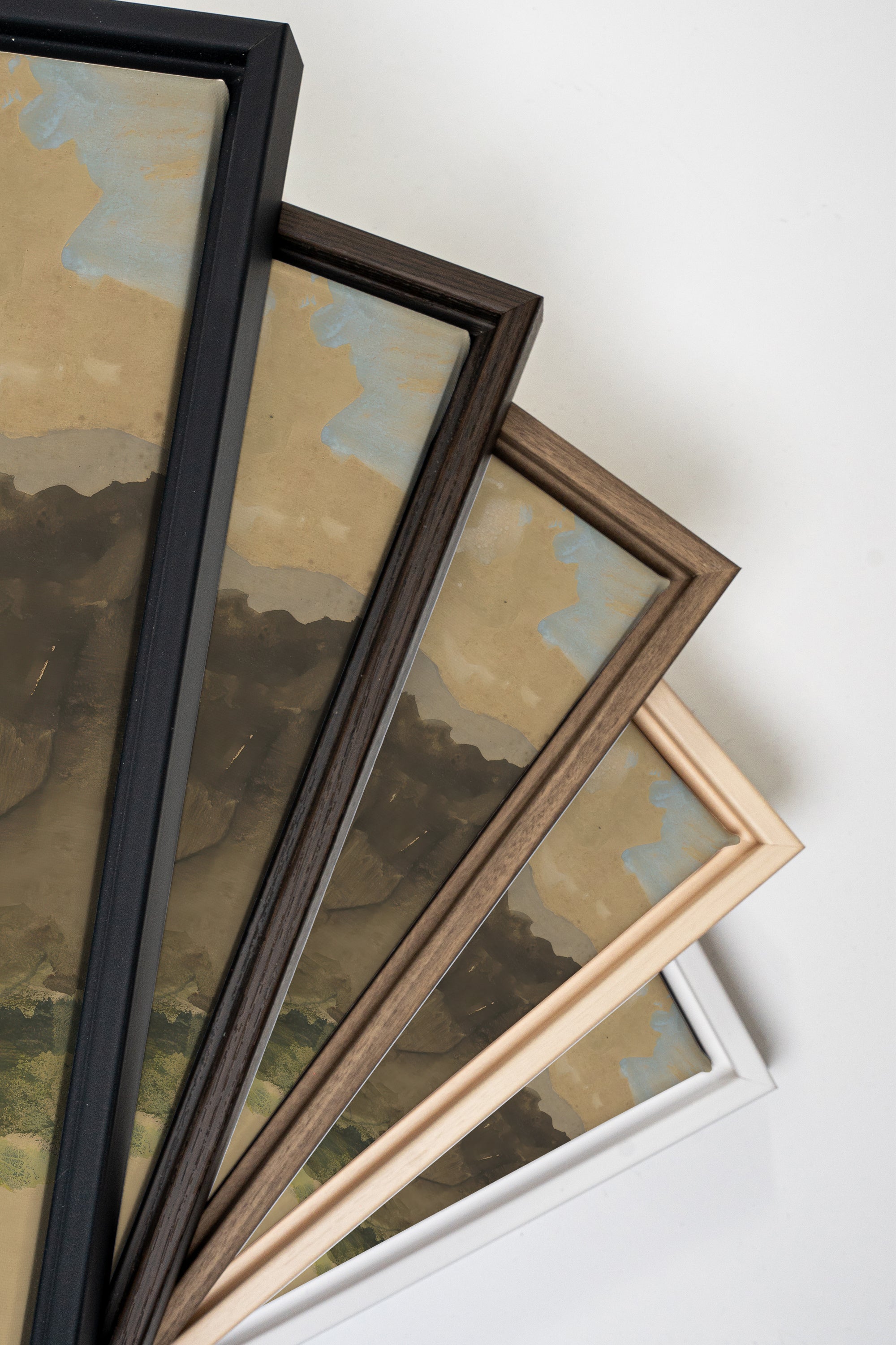 GATE TO THE HILLS, Oeuvre sur toile étirée, encadré Noir