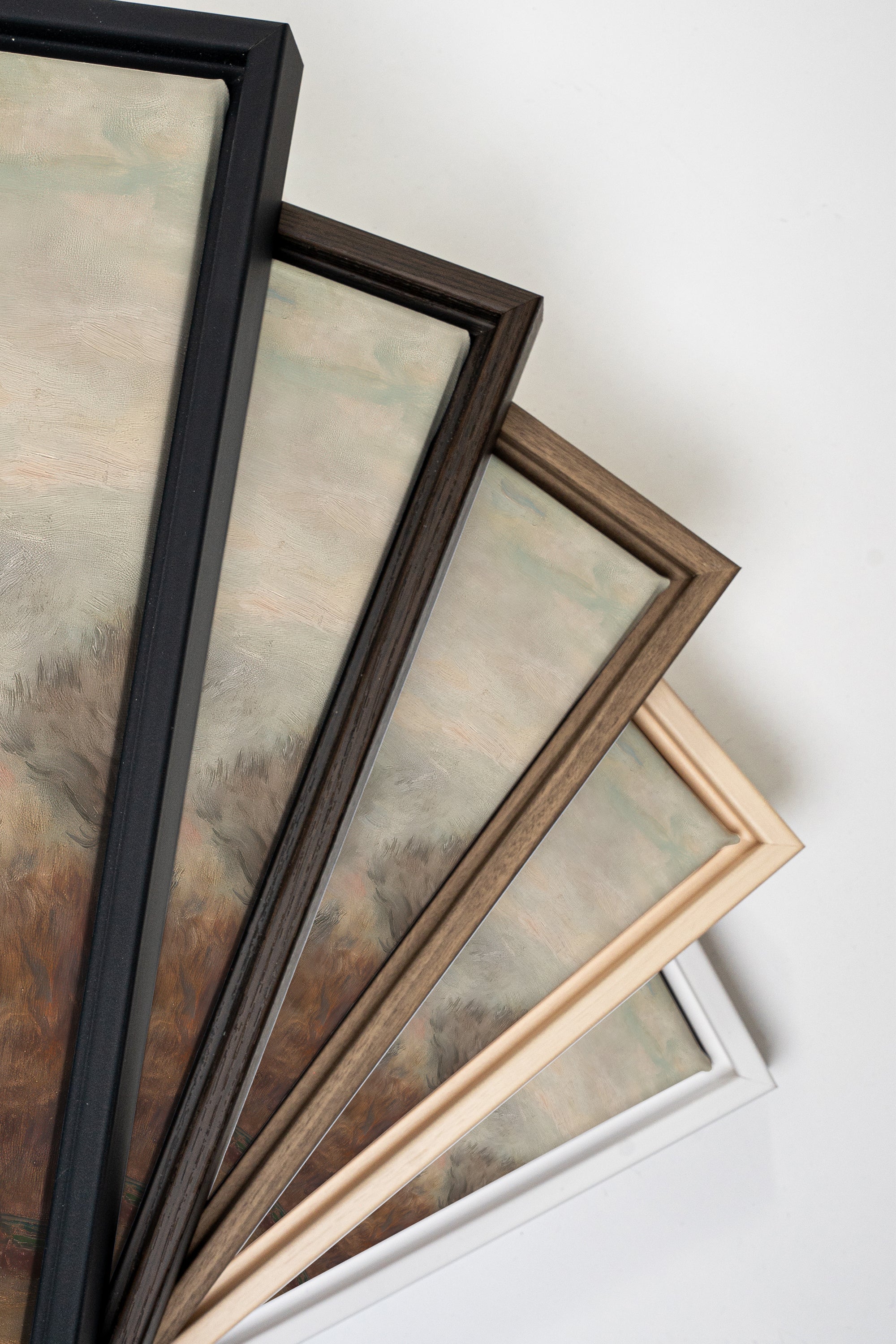 SILENT SEASON DUO, 2 Works on stretched canvas, black framed