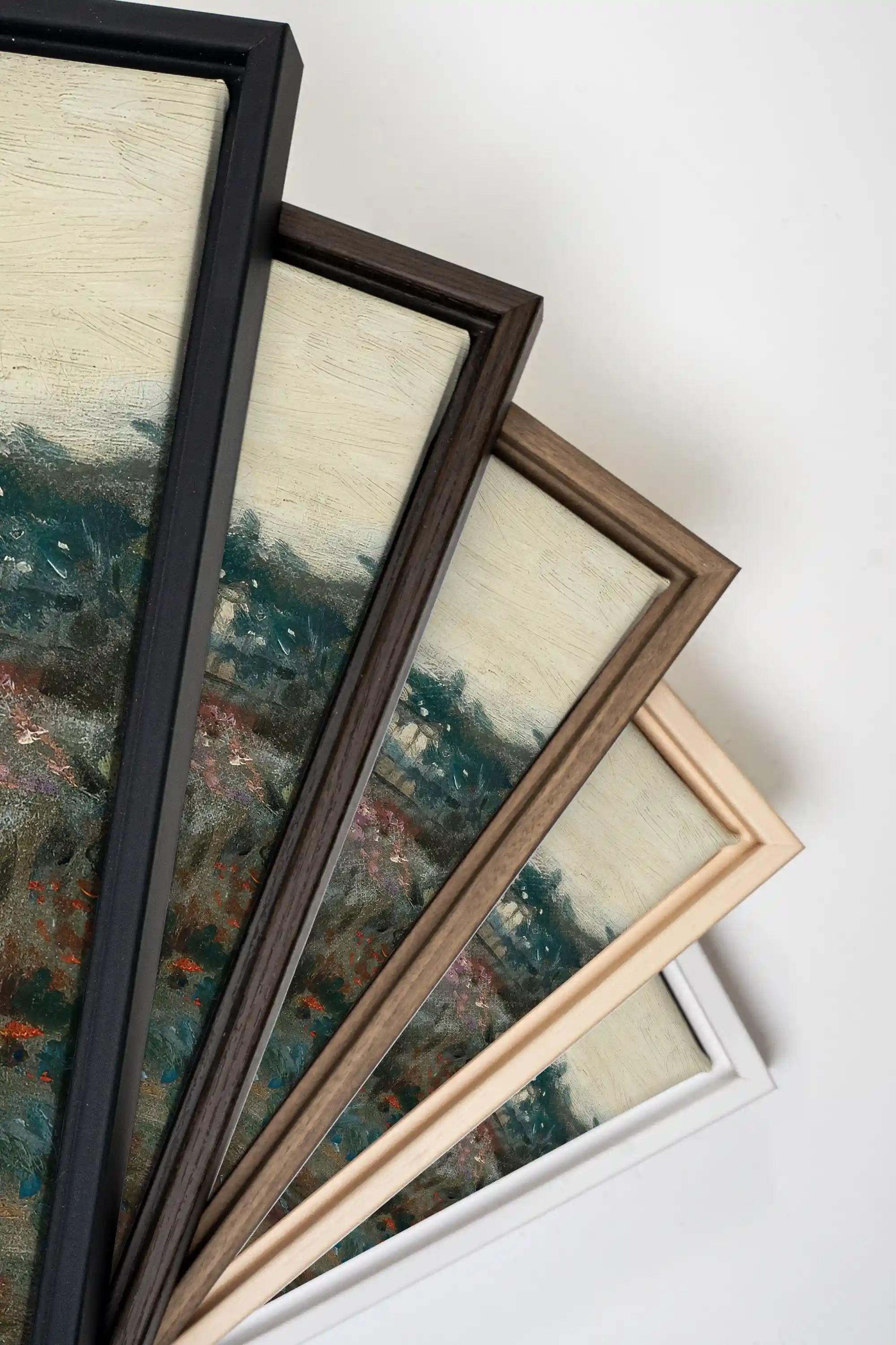 TIMELESS GARDEN DUO, 2 Works on stretched canvas, framed White