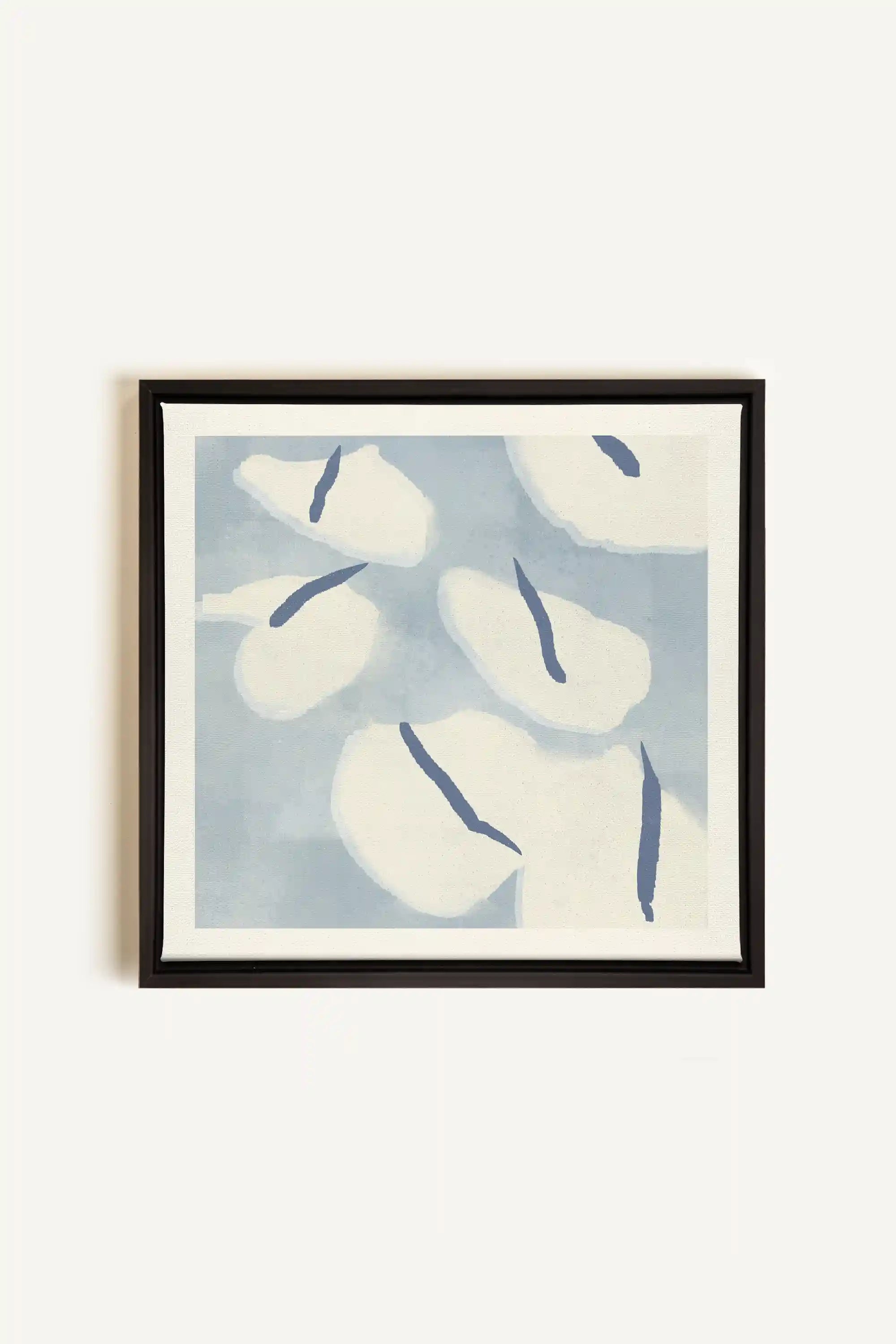 COTON MARINE, Artwork on stretched canvas, framed in black