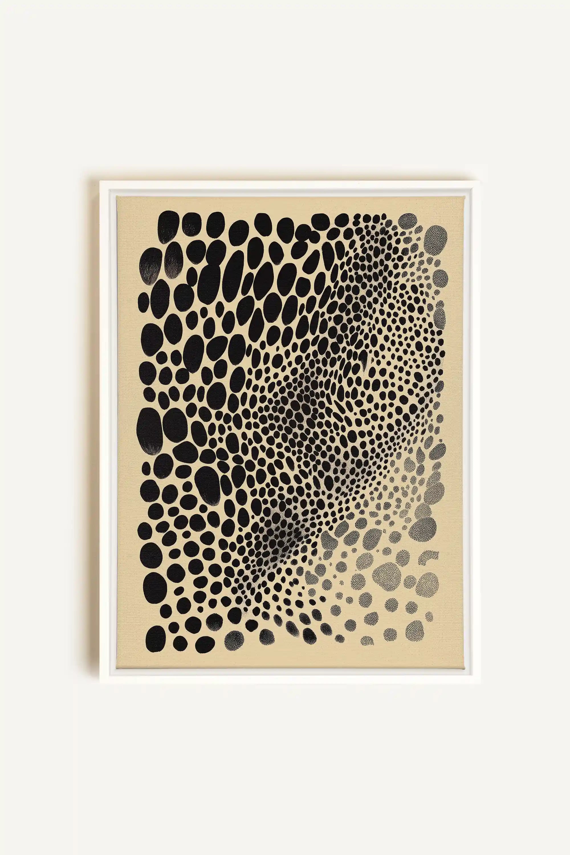 DARK BURST, Oeuvre sur toile étirée, encadré Blanc