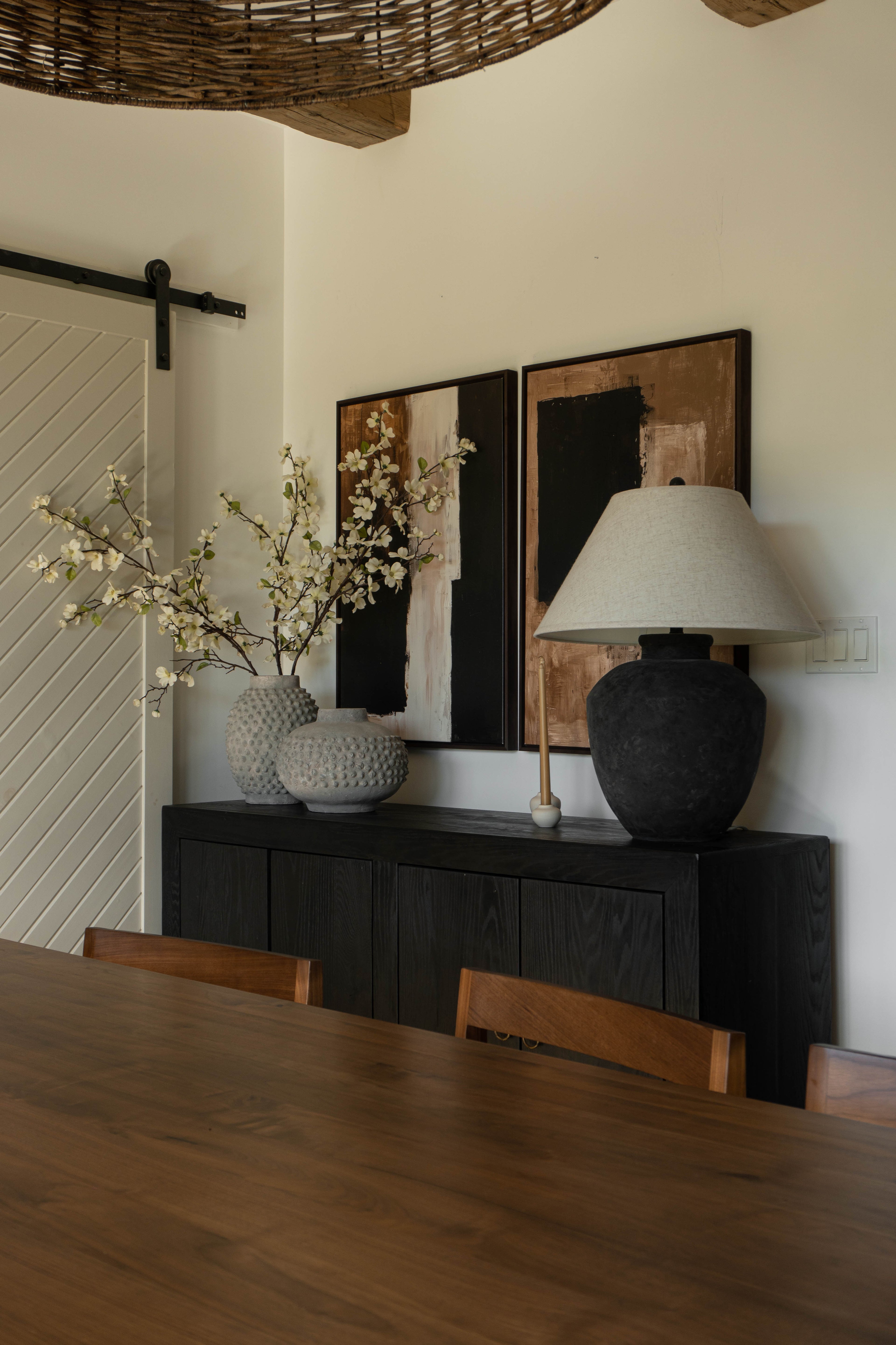 OLEKA CANVAS - DUO INK METAPHOR, 2 Oeuvres sur toile étirée, encadré Noir