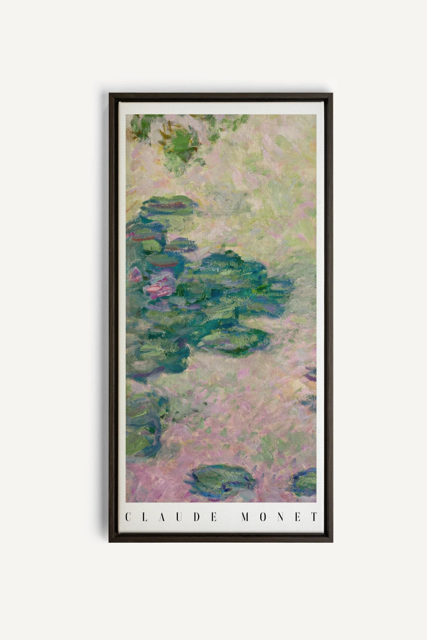 EAU DE FLEURS, Oeuvre sur toile étirée, encadré Noir