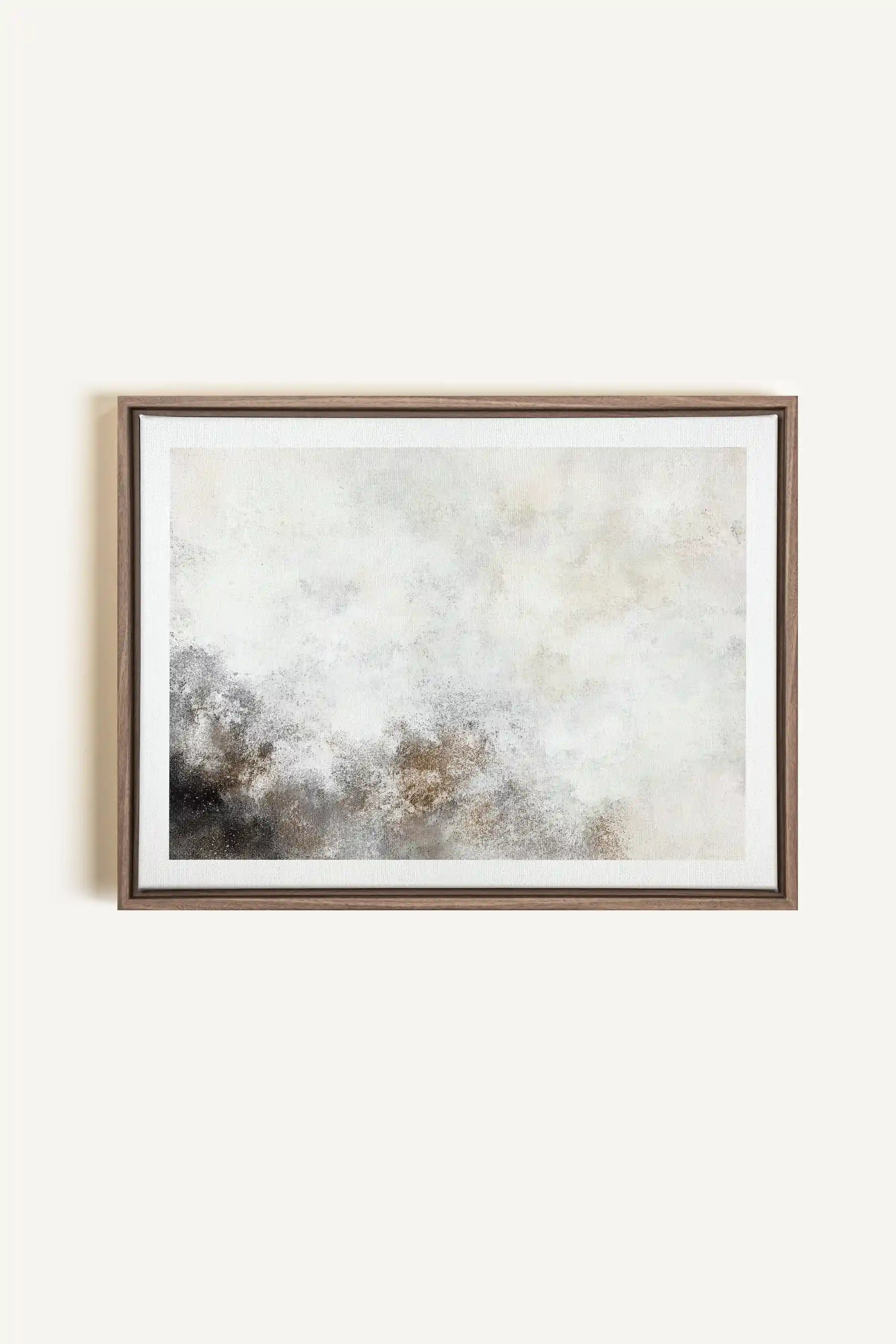 FADED ESSENCE, Oeuvre sur toile étirée, encadré Brun Chêne