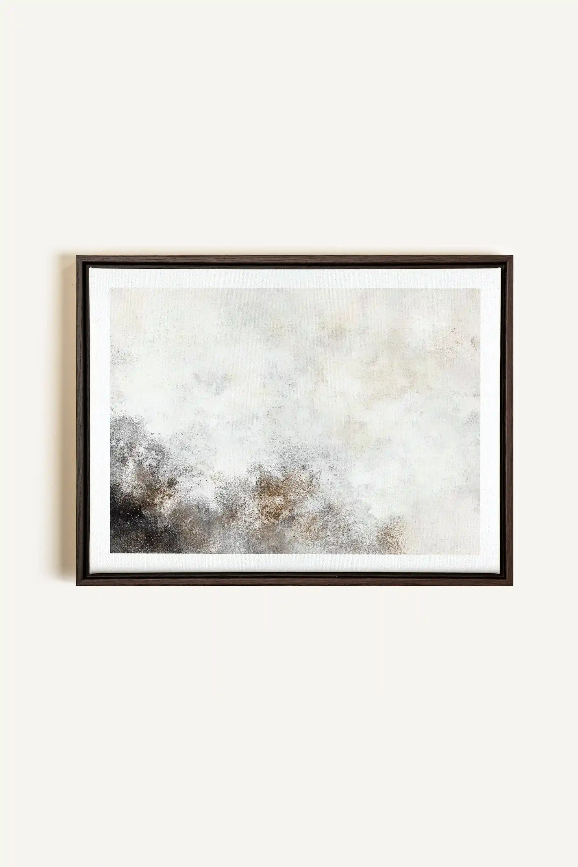 FADED ESSENCE, Oeuvre sur toile étirée, encadré Brun Noyer