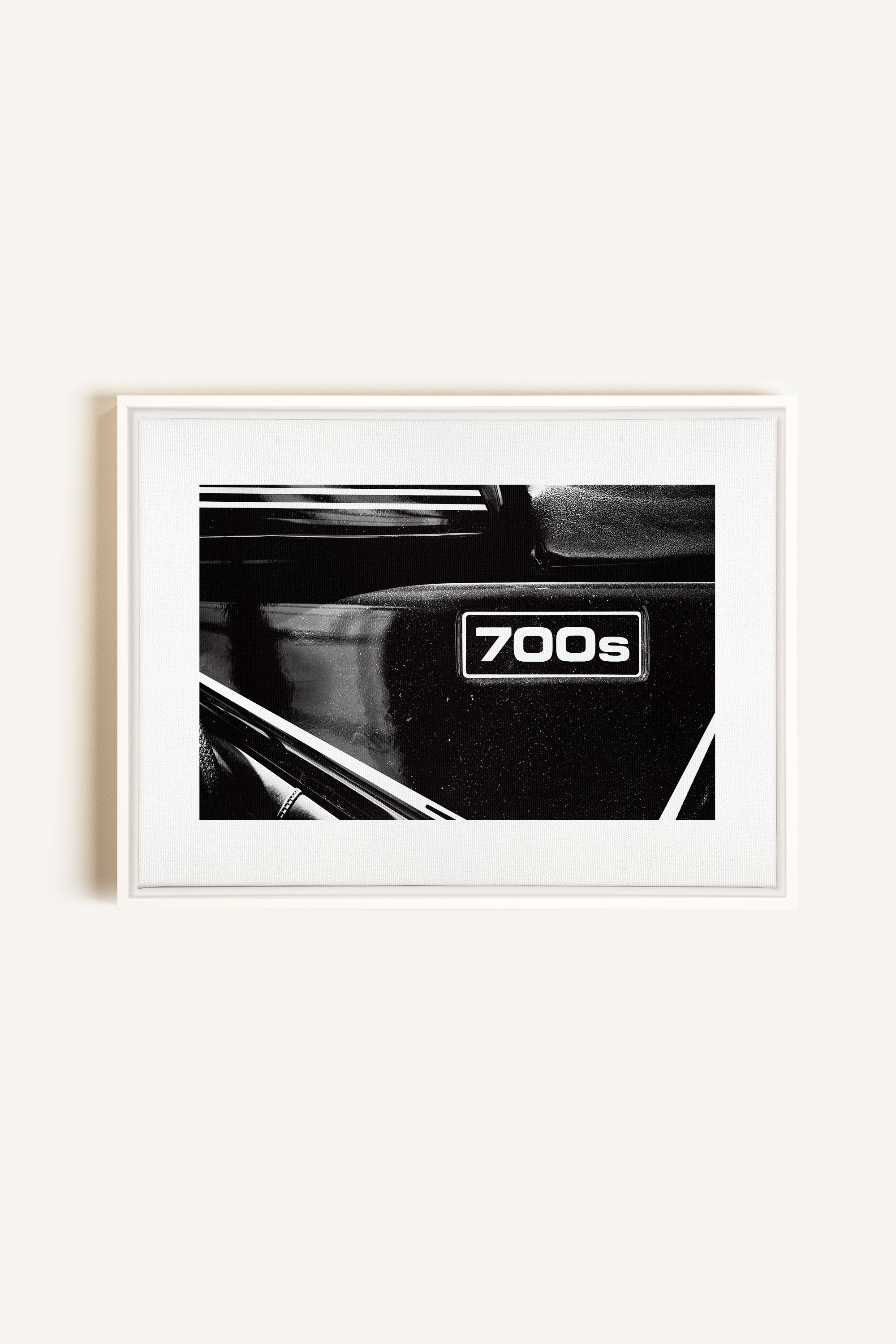FAST LANE, Artwork on stretched canvas, framed in white
