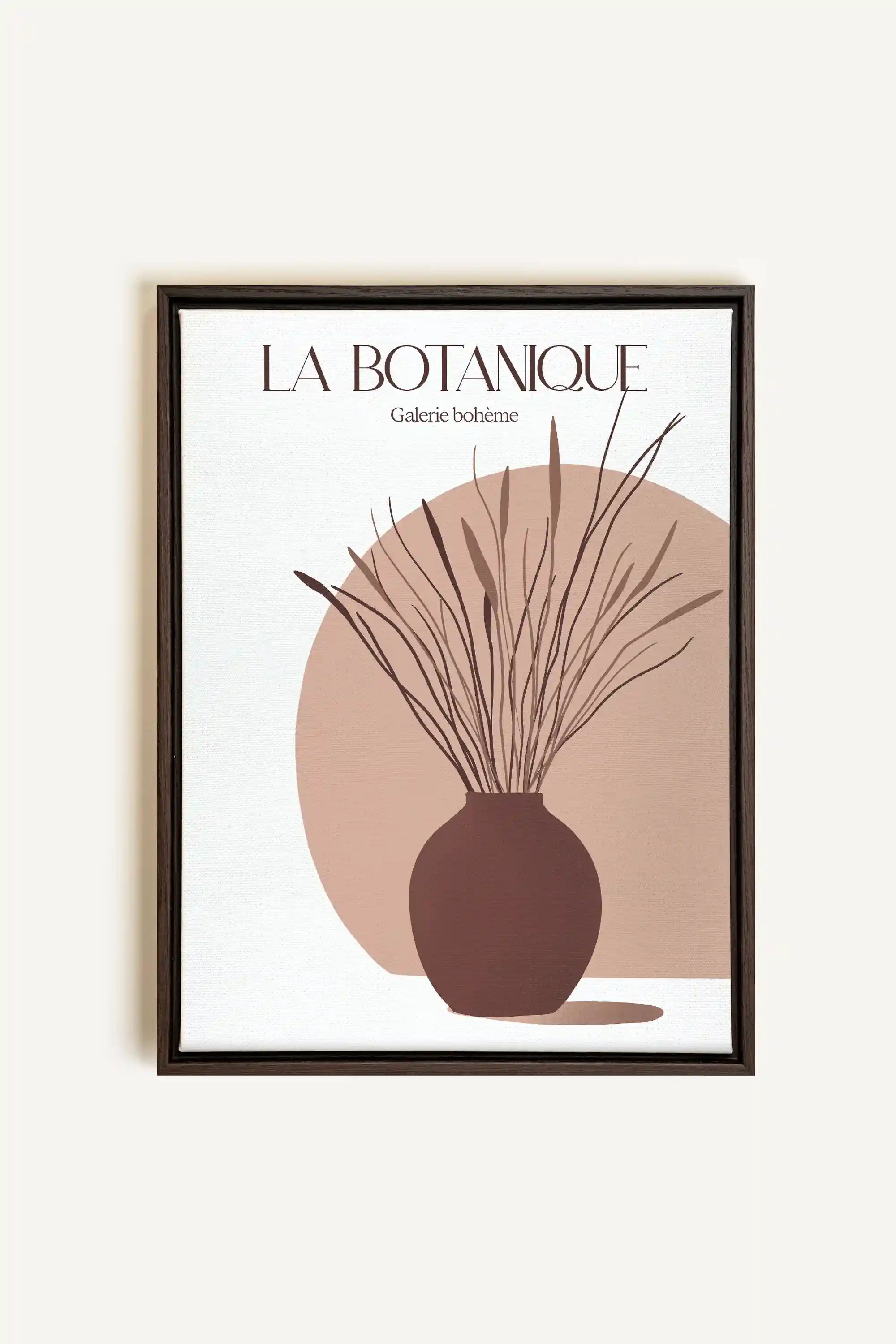 GALERIE BOHÈME, Artwork on stretched canvas, framed in Walnut Brown