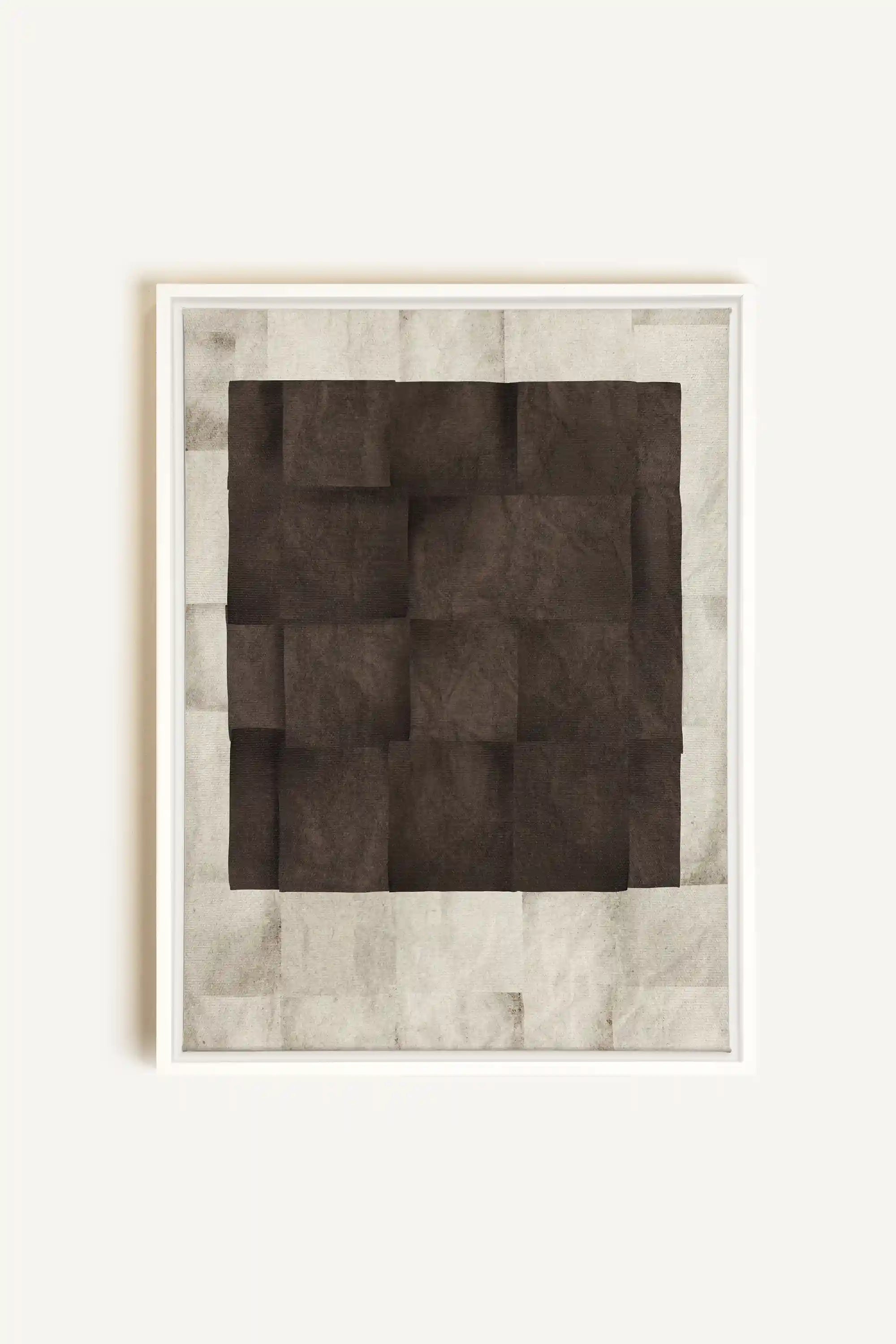 GENESIS, Oeuvre sur toile étirée, encadré Blanc