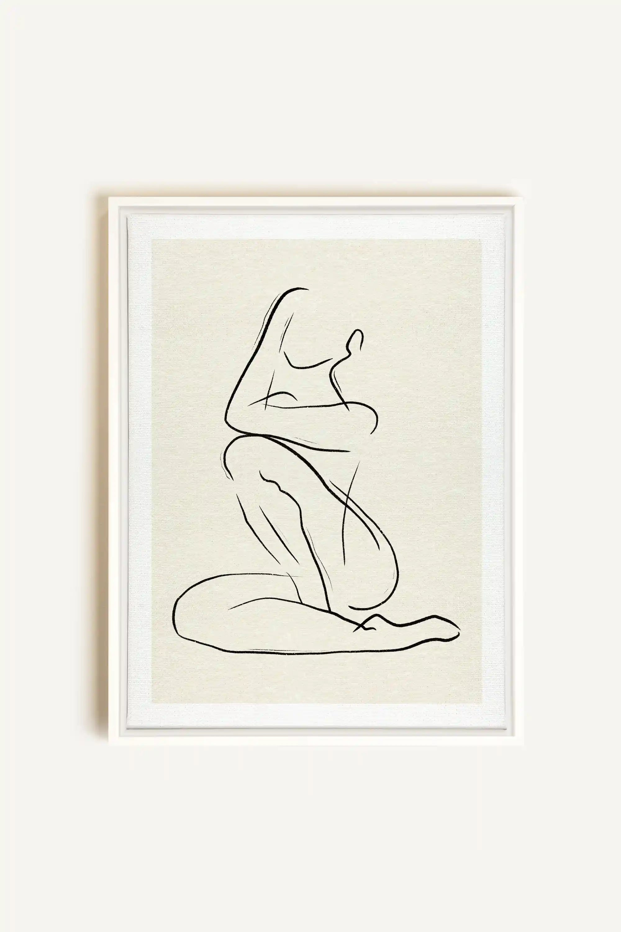 GESTURE OF PEACE, Artwork on stretched canvas, framed in white