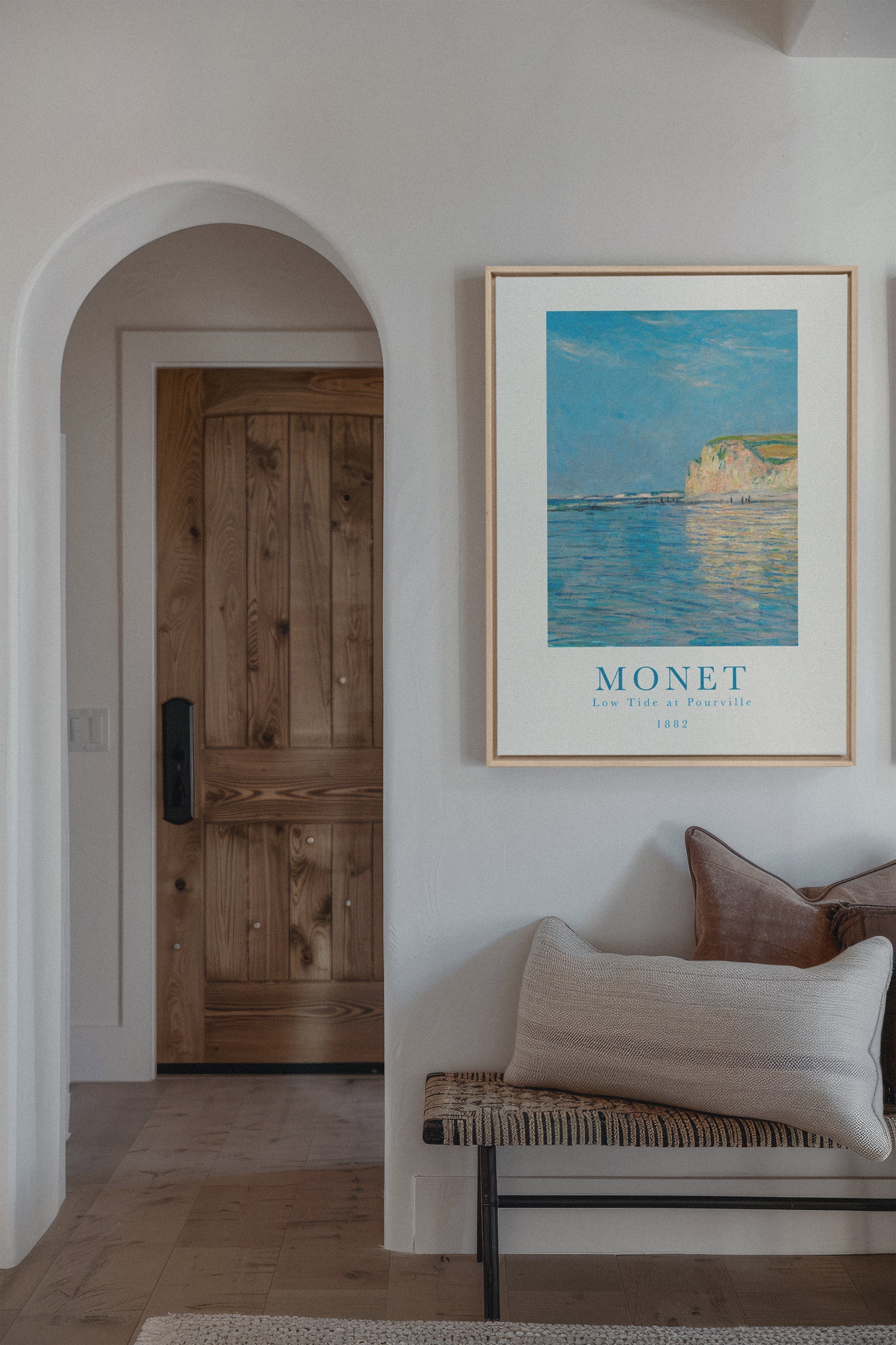 OLEKA CANVAS - LOW TIDES, Oeuvre sur toile étirée, encadré Naturel Clair