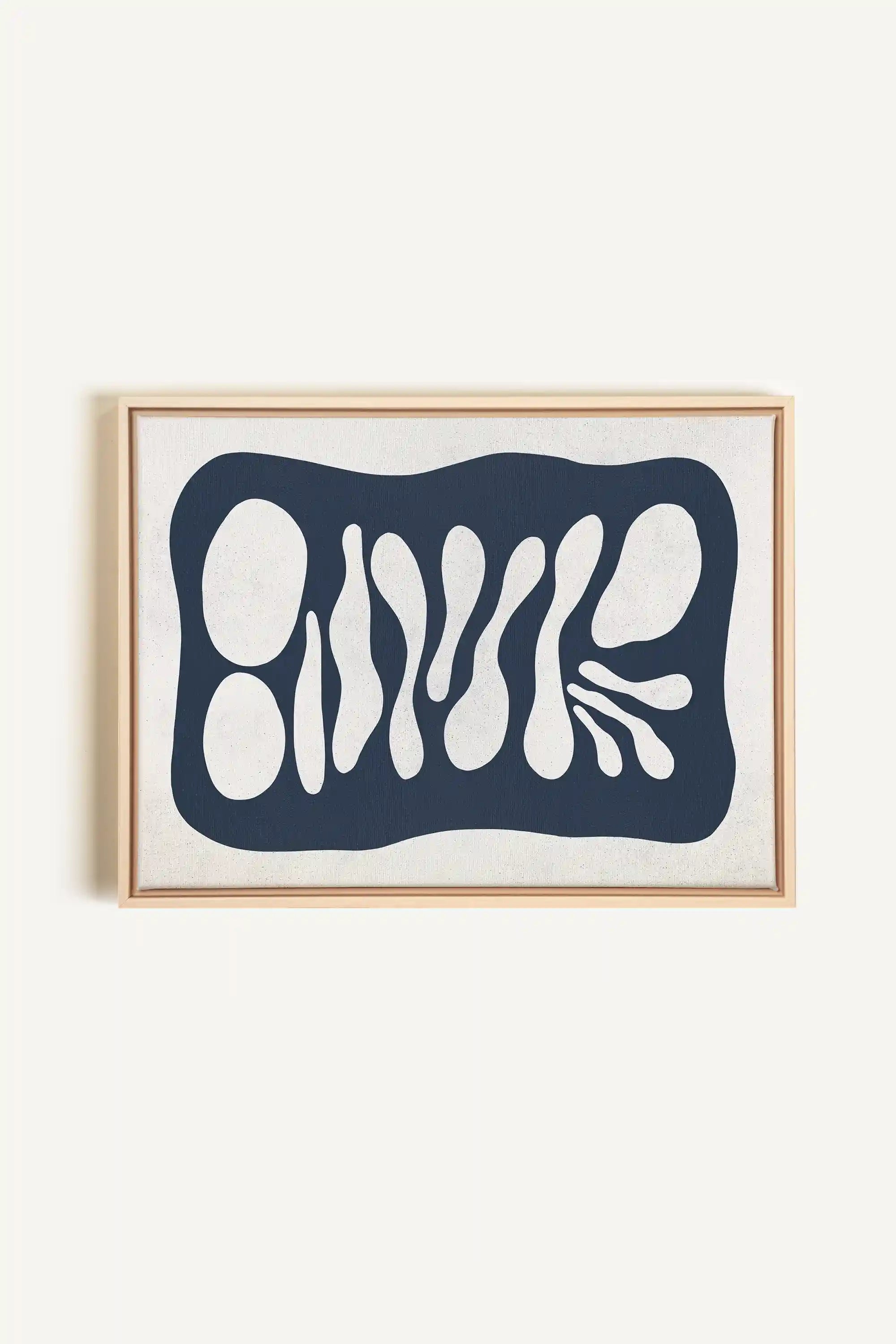 ONDE CRÉATIVE, Artwork on stretched canvas, framed Natural Light